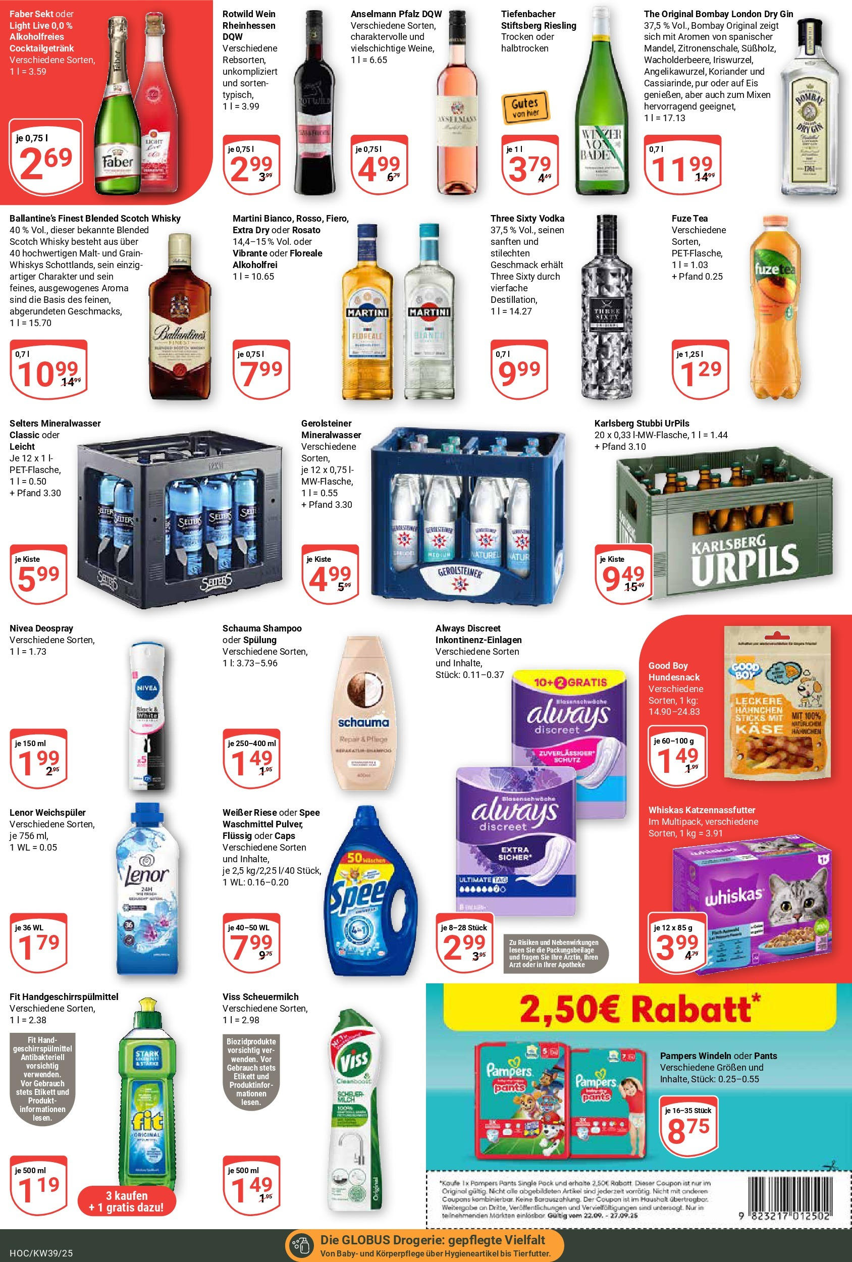 Globus prospekt Hockenheim (ab 21.09.2025) » Angebote ab Montag | Seite: 3 | Produkte: Fuze tea, Shampoo, Spülung, Wein Globus prospekt Hockenheim (ab 21.09.2025) » Angebote online | Seite: 3 | Produkte: Fuze tea, Shampoo, Spülung, Wein