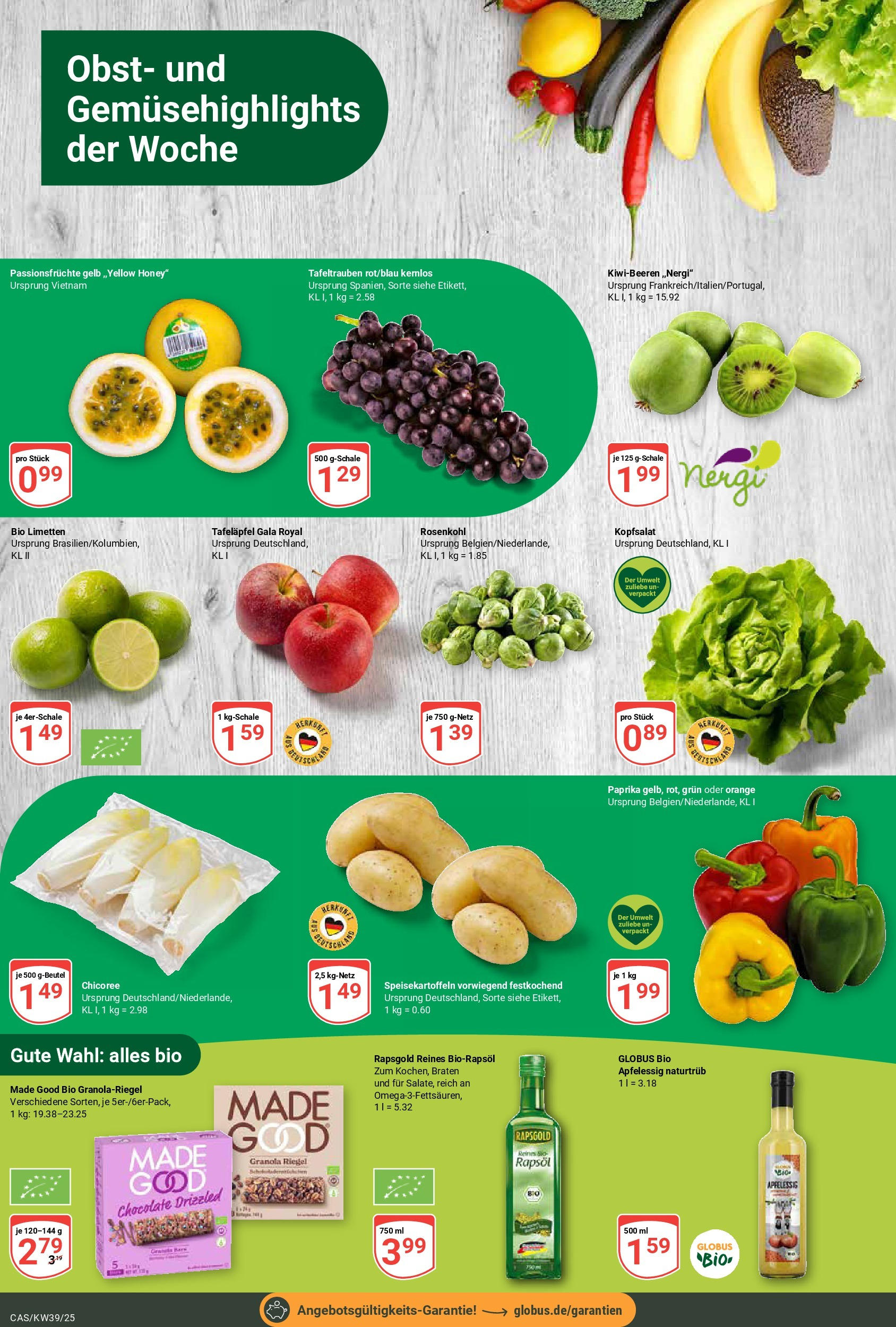 Globus prospekt Castrop-Rauxel (ab 21.09.2025) » Angebote ab Montag | Seite: 4 | Produkte: Limetten, Rapsöl, Paprika, Obst Globus prospekt Castrop-Rauxel (ab 21.09.2025) » Angebote online | Seite: 4 | Produkte: Limetten, Rapsöl, Paprika, Obst
