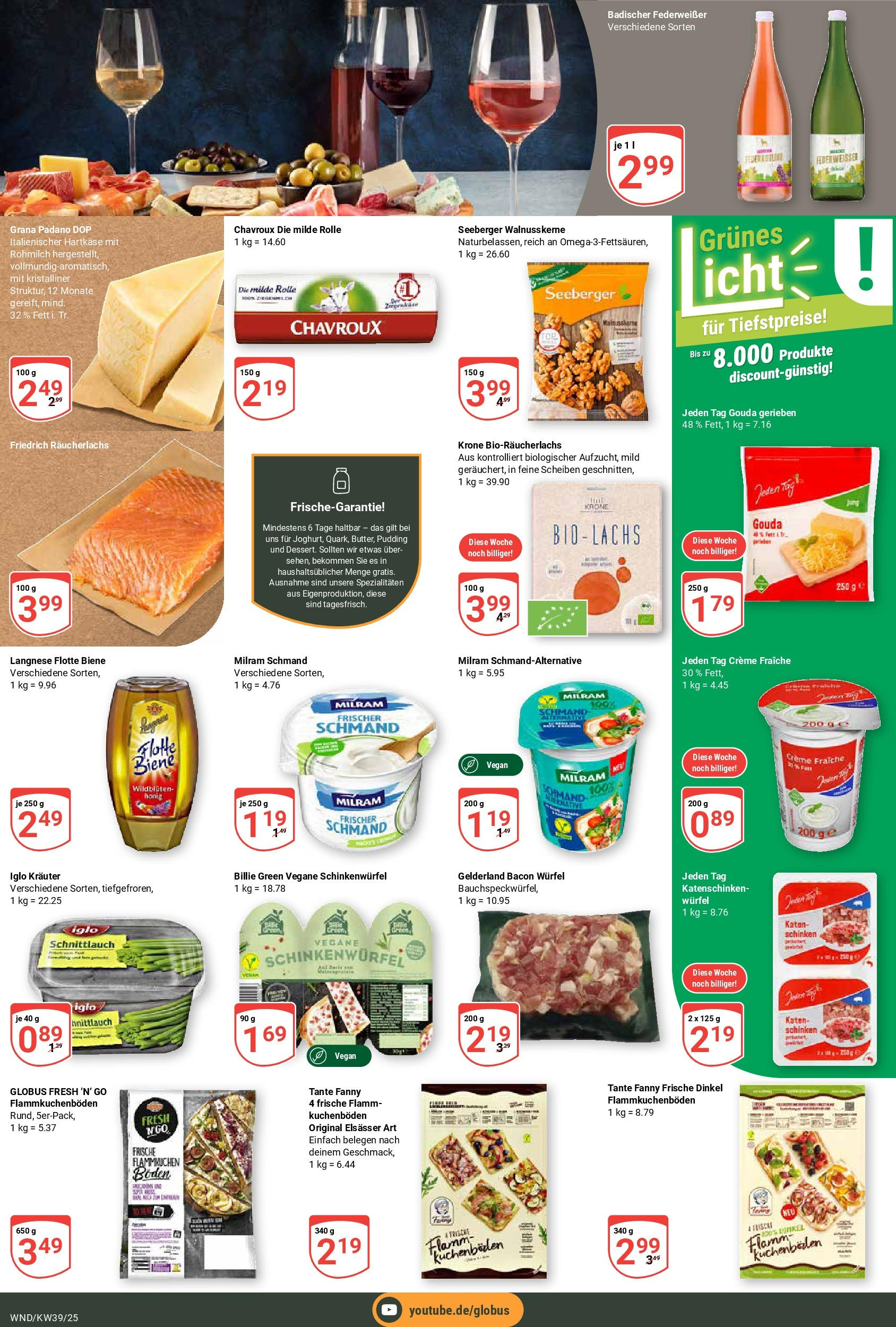 Globus prospekt St. Wendel (ab 21.09.2025) » Angebote ab Montag | Seite: 17 | Produkte: Langnese, Iglo, Creme, Milram Globus prospekt St. Wendel (ab 21.09.2025) » Angebote online | Seite: 17 | Produkte: Langnese, Iglo, Creme, Milram