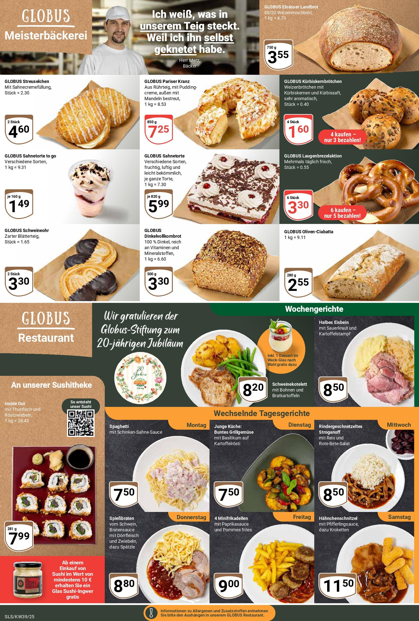 Globus prospekt Saarlouis	 (ab 21.09.2025) » Angebote online | Seite: 7 | Produkte: Thunfisch, Pommes, Küche, Pudding