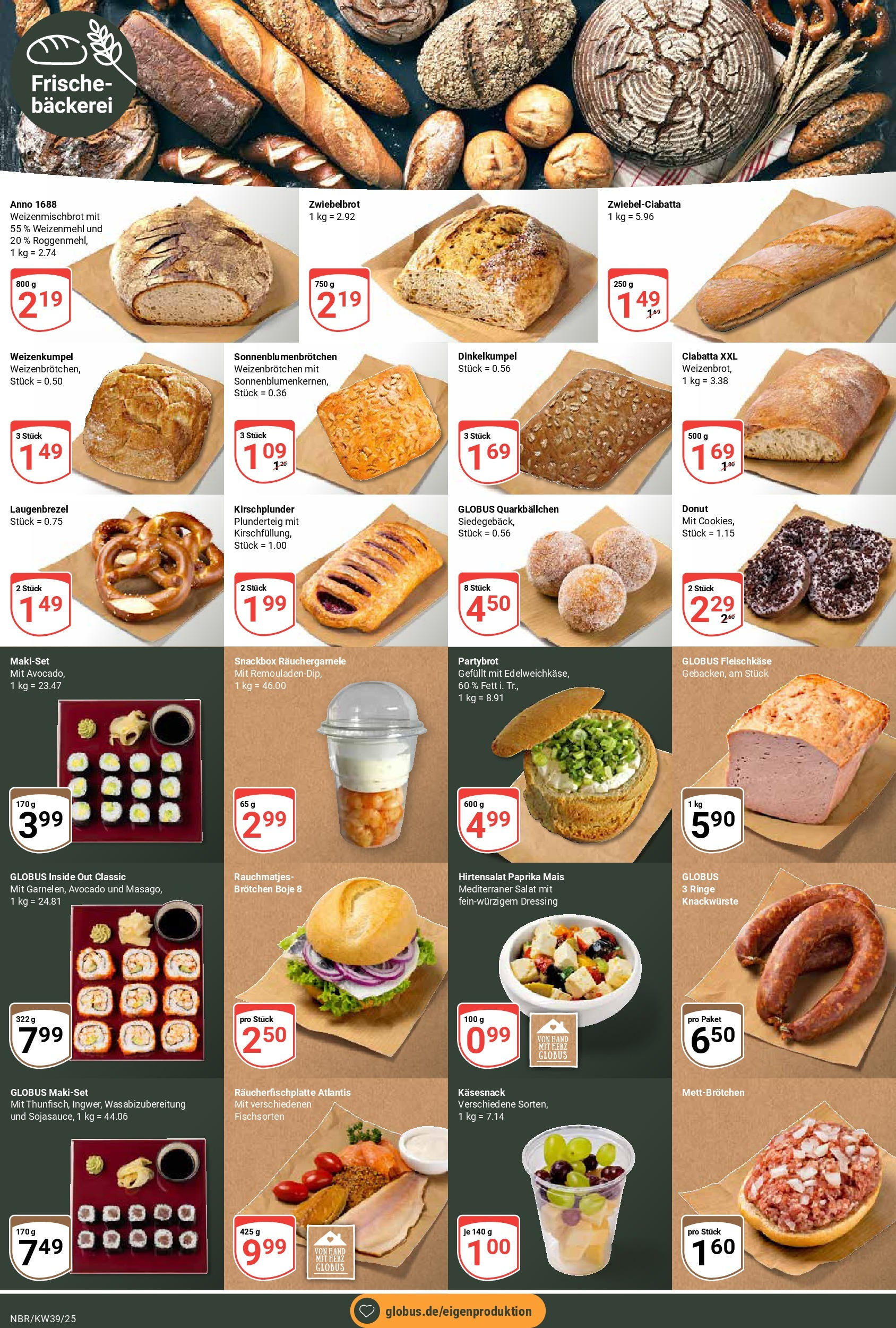 Globus prospekt Neubrandenburg (ab 21.09.2025) » Angebote ab Montag | Seite: 5 | Produkte: Bäckerei, Dressing, Weizenmehl, Paprika Globus prospekt Neubrandenburg (ab 21.09.2025) » Angebote online | Seite: 5 | Produkte: Bäckerei, Dressing, Weizenmehl, Paprika