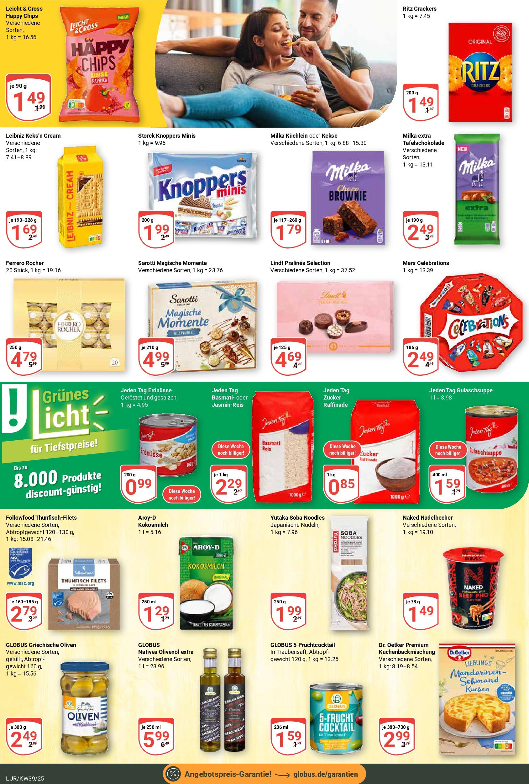 Globus prospekt Hamburg (ab 21.09.2025) » Angebote ab Montag | Seite: 16 | Produkte: Gewicht, Erdnüsse, Thunfisch, Celebrations Globus prospekt Hamburg (ab 21.09.2025) » Angebote online | Seite: 16 | Produkte: Gewicht, Erdnüsse, Thunfisch, Celebrations