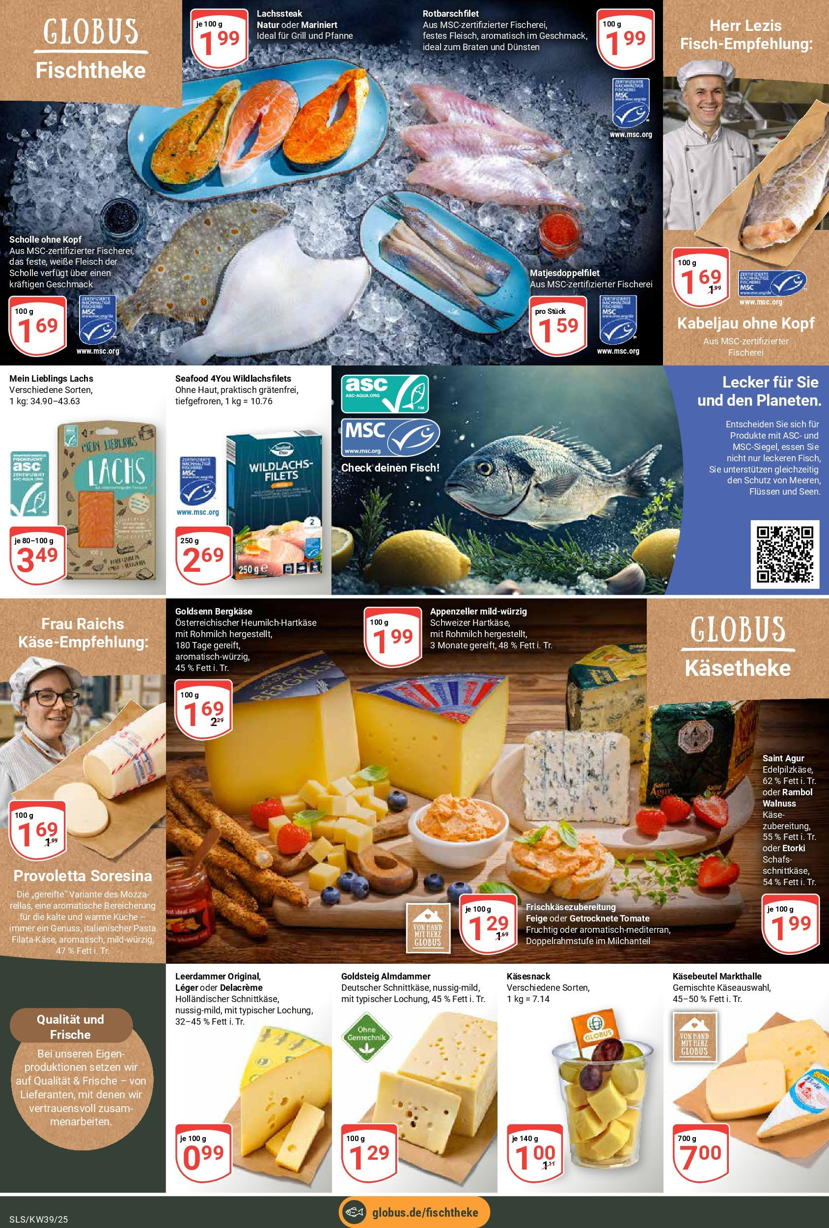 Globus prospekt Saarlouis	 (ab 21.09.2025) » Angebote online | Seite: 9 | Produkte: Grill, Käse, Küche, Fisch