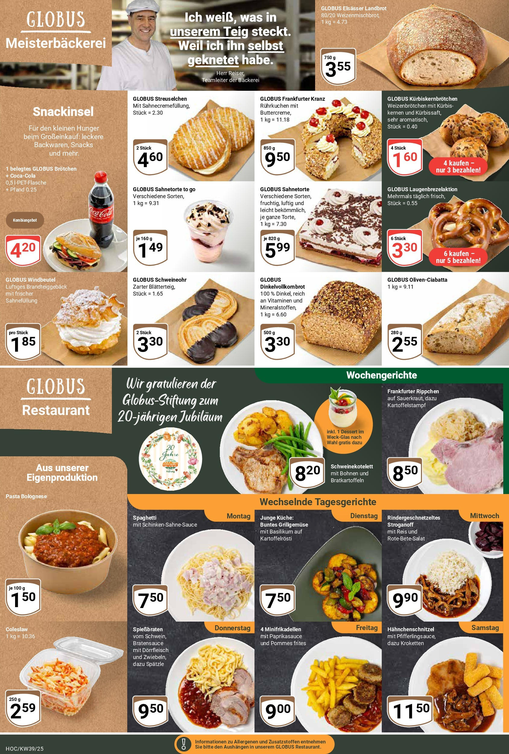 Globus prospekt Hockenheim (ab 21.09.2025) » Angebote ab Montag | Seite: 7 | Produkte: Bäckerei, Küche, Kürbis, Reis Globus prospekt Hockenheim (ab 21.09.2025) » Angebote online | Seite: 7 | Produkte: Bäckerei, Küche, Kürbis, Reis