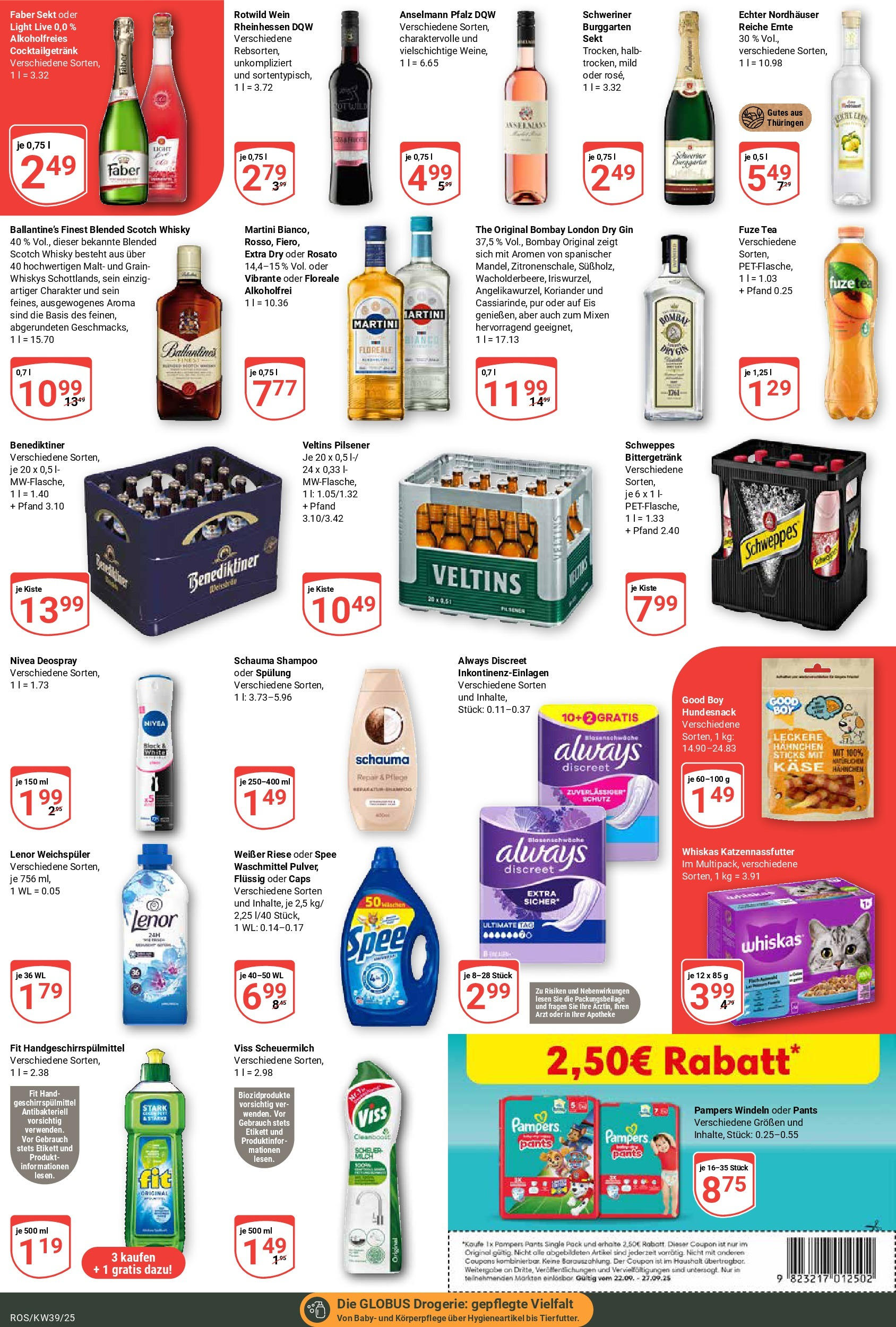 Globus prospekt Lambrechtshagen (ab 21.09.2025) » Angebote ab Montag | Seite: 3 | Produkte: Lenor, Käse, Geschirrspülmittel, Gin Globus prospekt Lambrechtshagen (ab 21.09.2025) » Angebote online | Seite: 3 | Produkte: Lenor, Käse, Geschirrspülmittel, Gin