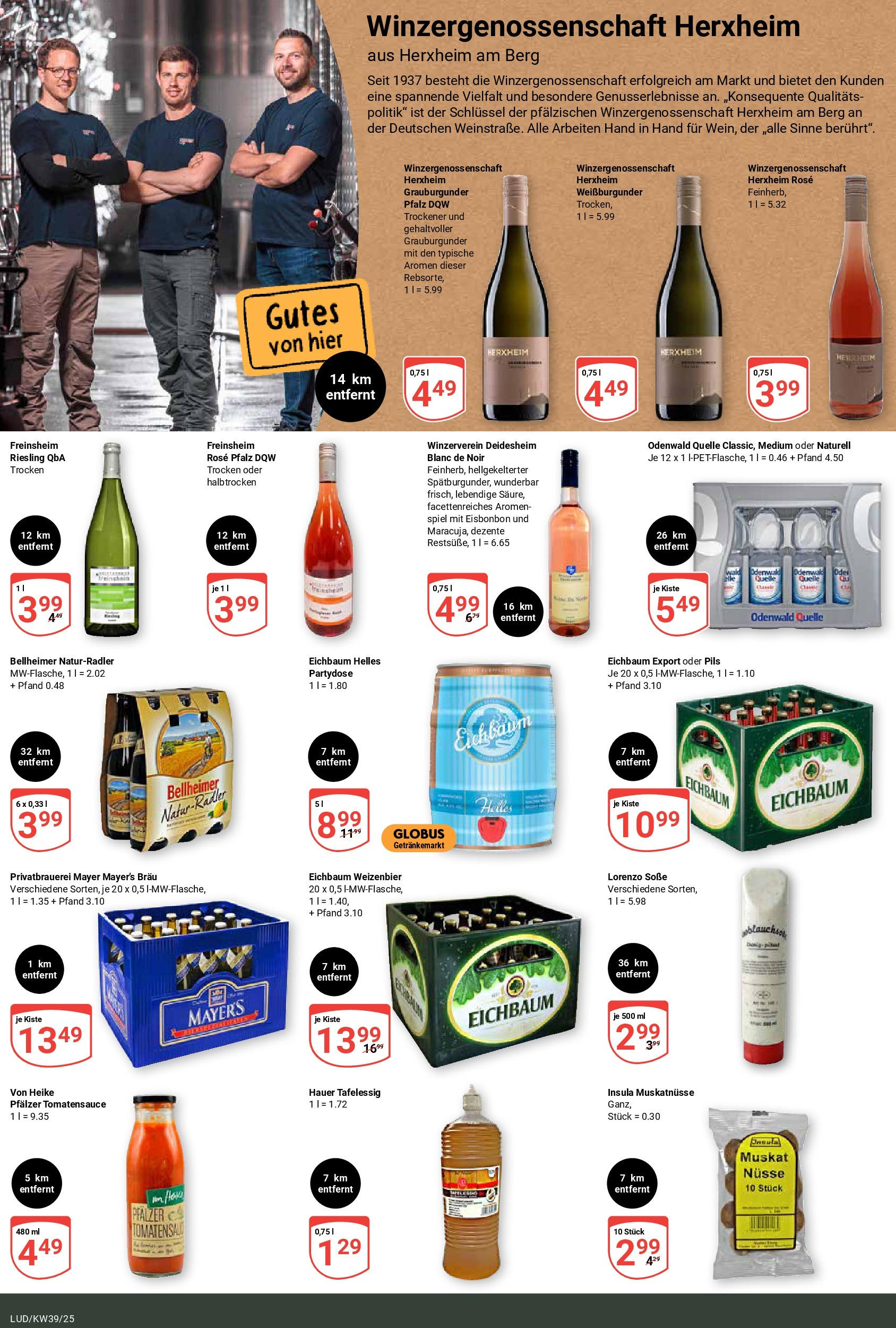 Globus prospekt Ludwigshafen-Oggersheim	 (ab 21.09.2025) » Angebote online | Seite: 20 | Produkte: Spiel, Pils, Soße, Nüsse