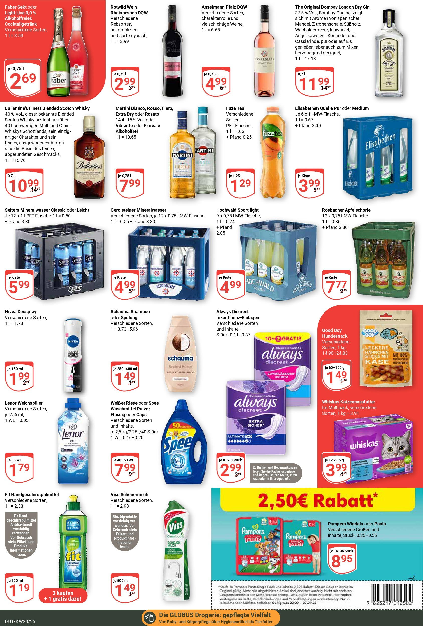 Globus prospekt Wetzlar-Dutenhofen (ab 21.09.2025) » Angebote ab Montag | Seite: 3 | Produkte: Lenor, Whisky, Schauma shampoo, Sekt Globus prospekt Wetzlar-Dutenhofen (ab 21.09.2025) » Angebote online | Seite: 3 | Produkte: Lenor, Whisky, Schauma shampoo, Sekt