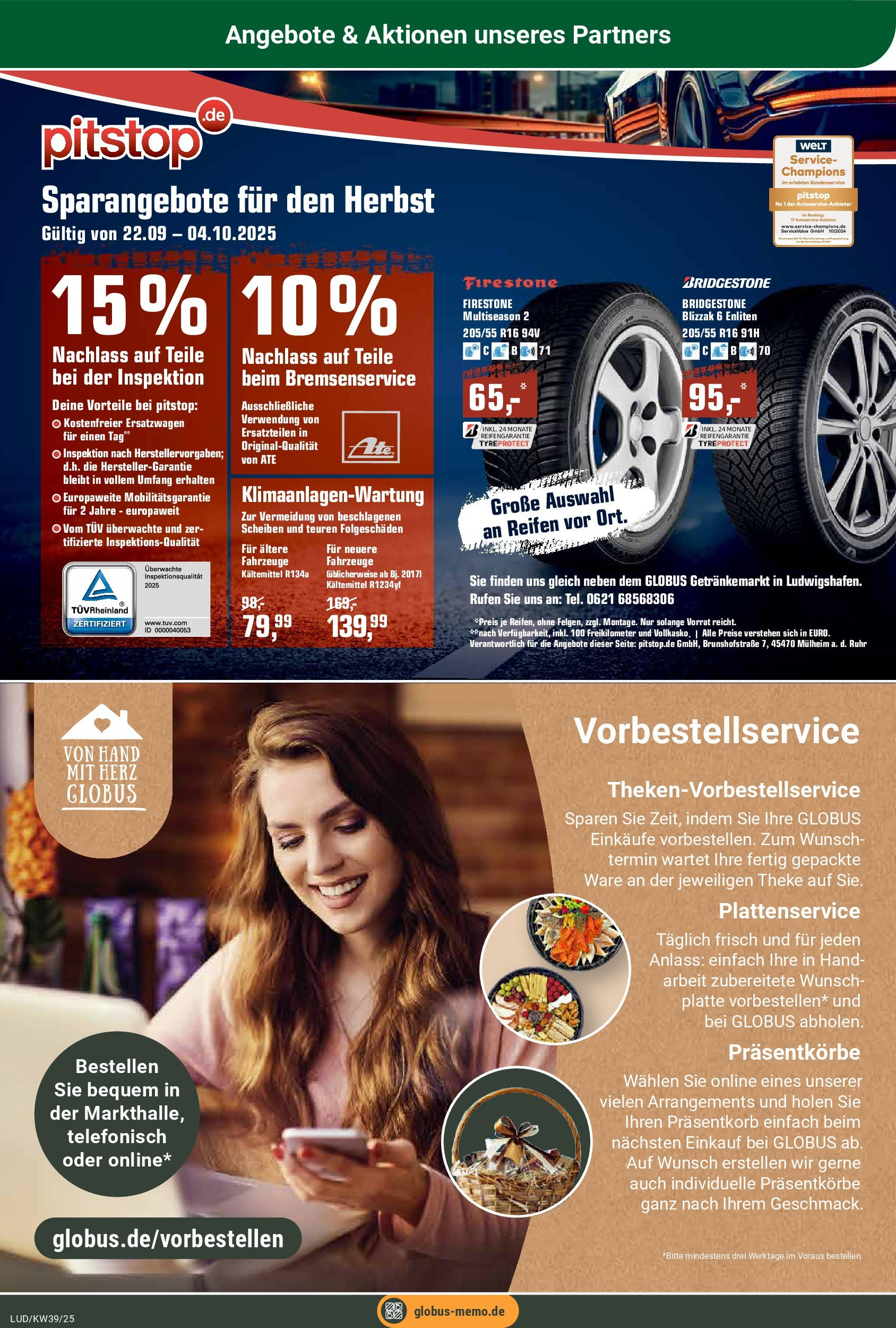 Globus prospekt Ludwigshafen-Oggersheim	 (ab 21.09.2025) » Angebote online | Seite: 25 | Produkte: Theke