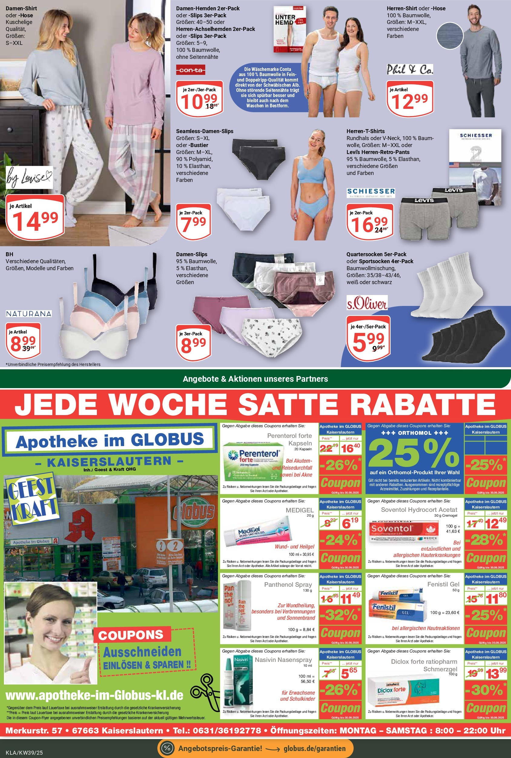 Globus prospekt Kaiserslautern	 (ab 21.09.2025) » Angebote online | Seite: 25 | Produkte: Hemd, Hose, Uhr