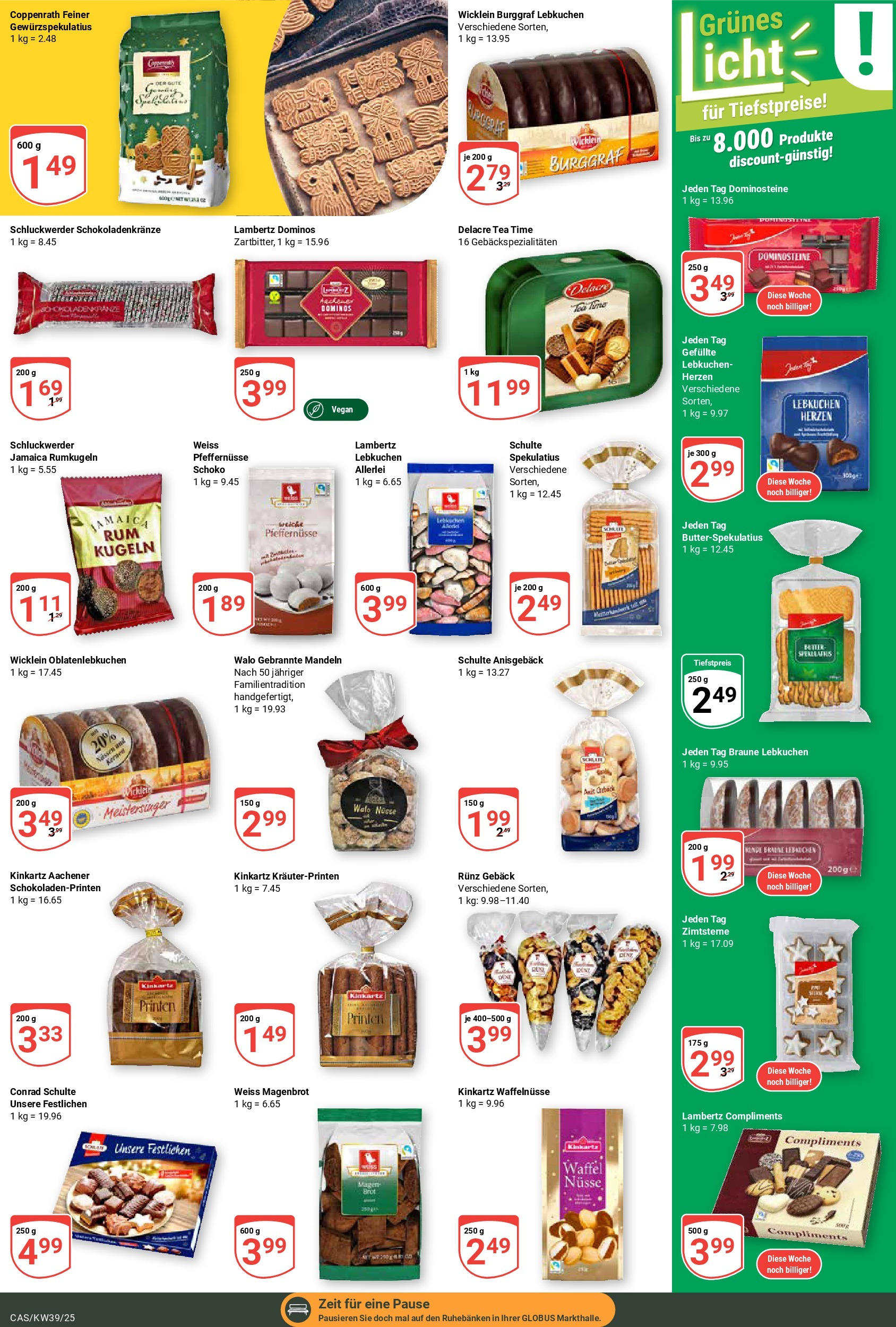 Globus prospekt Castrop-Rauxel (ab 21.09.2025) » Angebote ab Montag | Seite: 16 | Produkte: Mandeln, Rumkugeln, Brot, Nüsse Globus prospekt Castrop-Rauxel (ab 21.09.2025) » Angebote online | Seite: 16 | Produkte: Mandeln, Rumkugeln, Brot, Nüsse