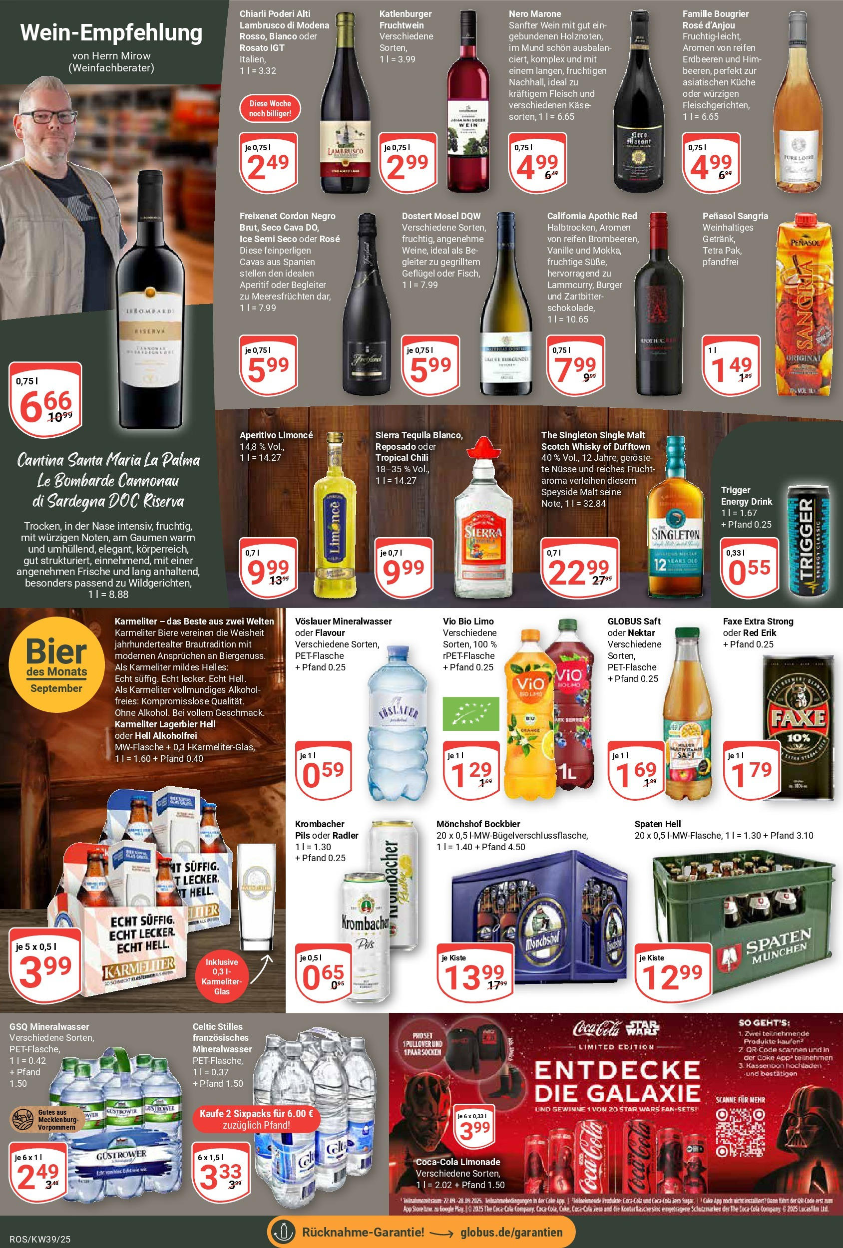 Globus prospekt Lambrechtshagen (ab 21.09.2025) » Angebote ab Montag | Seite: 24 | Produkte: Käse, Pils, Tequila, Fleisch Globus prospekt Lambrechtshagen (ab 21.09.2025) » Angebote online | Seite: 24 | Produkte: Käse, Pils, Tequila, Fleisch