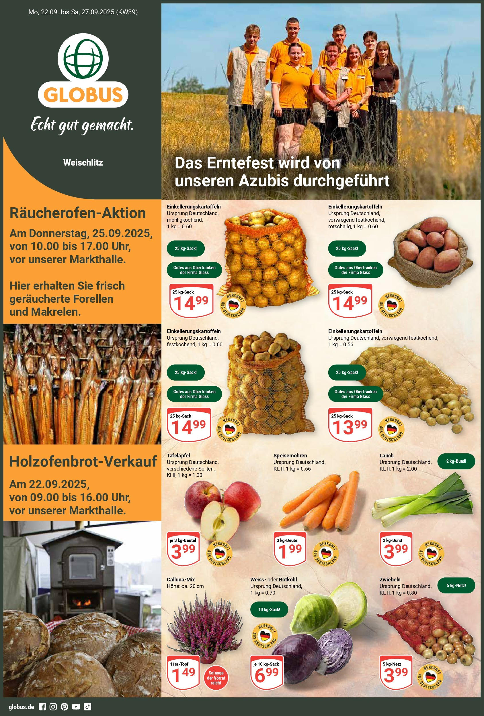 Globus prospekt Weischlitz (ab 21.09.2025) » Angebote ab Montag | Seite: 1 | Produkte: Rotkohl, Zwiebeln Globus prospekt Weischlitz (ab 21.09.2025) » Angebote online | Seite: 1 | Produkte: Rotkohl, Zwiebeln