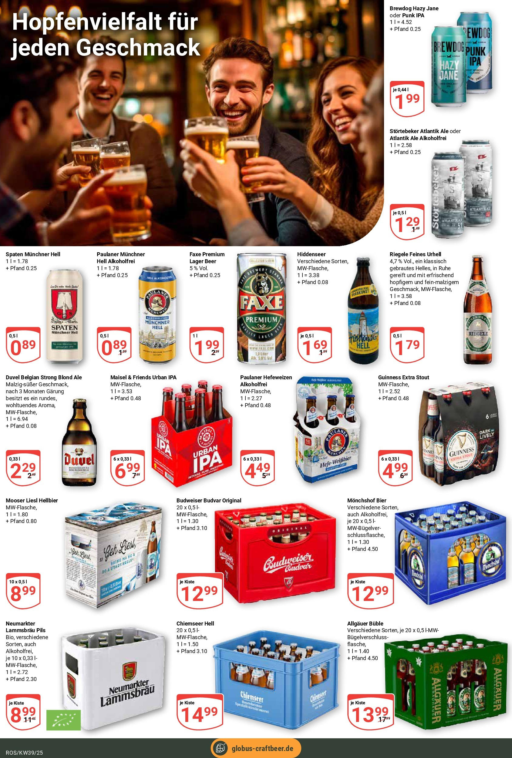 Globus prospekt Lambrechtshagen (ab 21.09.2025) » Angebote ab Montag | Seite: 25 | Produkte: Monchshof, Bier, Budweiser, Paulaner Globus prospekt Lambrechtshagen (ab 21.09.2025) » Angebote online | Seite: 25 | Produkte: Monchshof, Bier, Budweiser, Paulaner