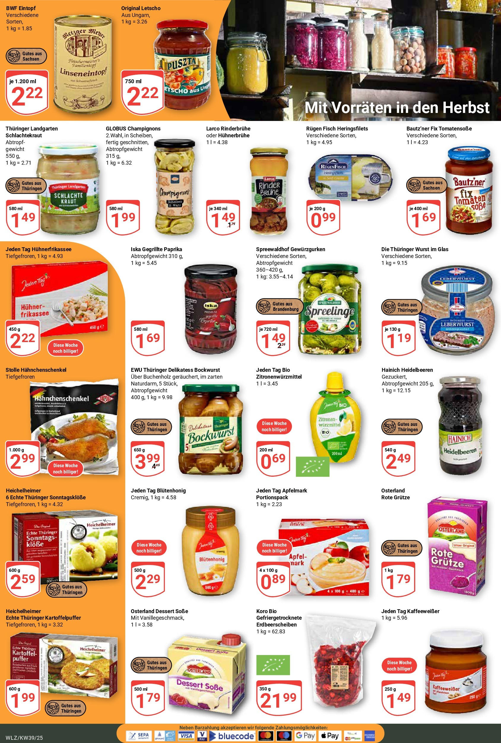 Globus prospekt Weischlitz (ab 21.09.2025) » Angebote ab Montag | Seite: 16 | Produkte: Gewicht, Heidelbeeren, Champignons, Kraut Globus prospekt Weischlitz (ab 21.09.2025) » Angebote online | Seite: 16 | Produkte: Gewicht, Heidelbeeren, Champignons, Kraut