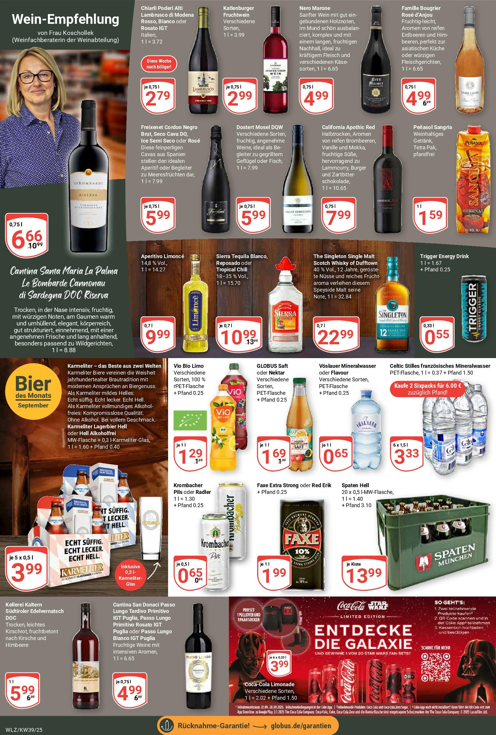 Globus prospekt Weischlitz (ab 21.09.2025) » Angebote ab Montag | Seite: 21 | Produkte: Whisky, Energy, Burger, Mineralwasser Globus prospekt Weischlitz (ab 21.09.2025) » Angebote online | Seite: 21 | Produkte: Whisky, Energy, Burger, Mineralwasser
