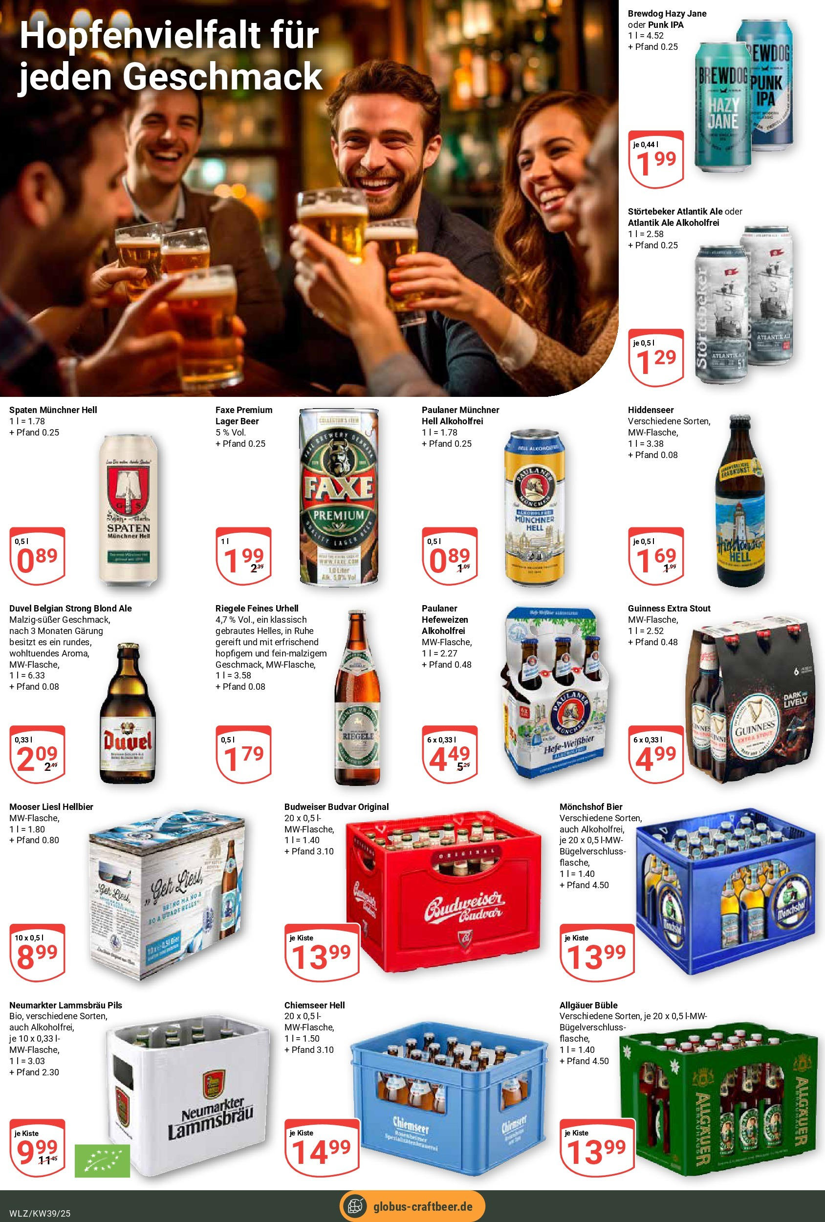Globus prospekt Weischlitz (ab 21.09.2025) » Angebote ab Montag | Seite: 22 | Produkte: Monchshof, Bier, Budweiser, Paulaner Globus prospekt Weischlitz (ab 21.09.2025) » Angebote online | Seite: 22 | Produkte: Monchshof, Bier, Budweiser, Paulaner