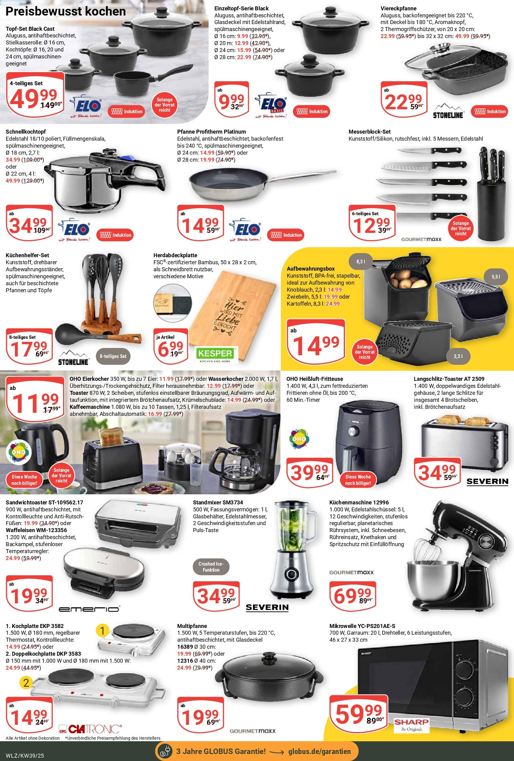 Globus prospekt Weischlitz (ab 21.09.2025) » Angebote ab Montag | Seite: 25 | Produkte: Mikrowelle, Mixer, Toaster, Heißluftfritteuse Globus prospekt Weischlitz (ab 21.09.2025) » Angebote online | Seite: 25 | Produkte: Mikrowelle, Mixer, Toaster, Heißluftfritteuse