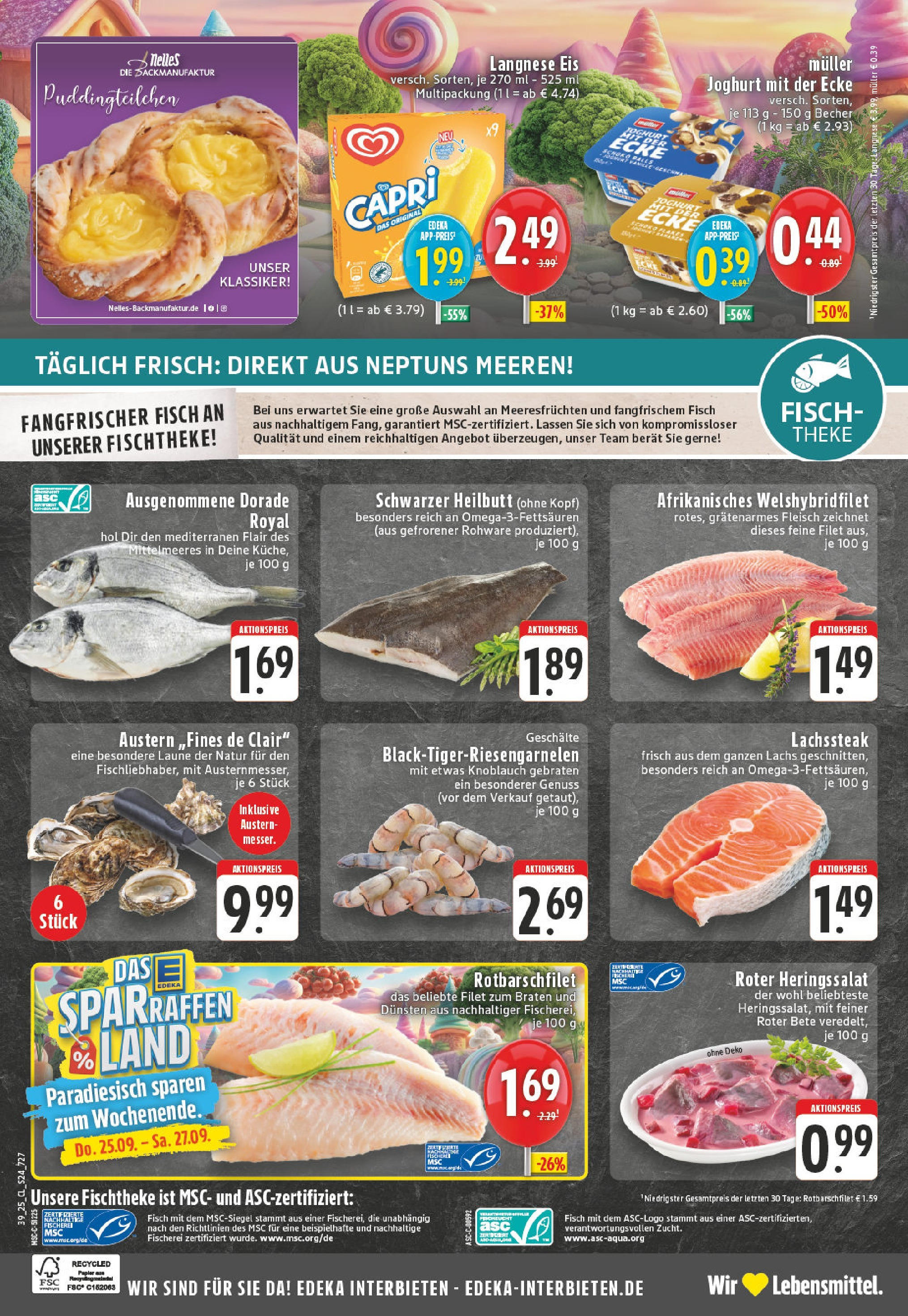 Edeka prospekt Weilerswist	 (ab 21.09.2025) » Angebote Online | Seite: 24 | Produkte: Dorade, Theke, Fisch, Steak