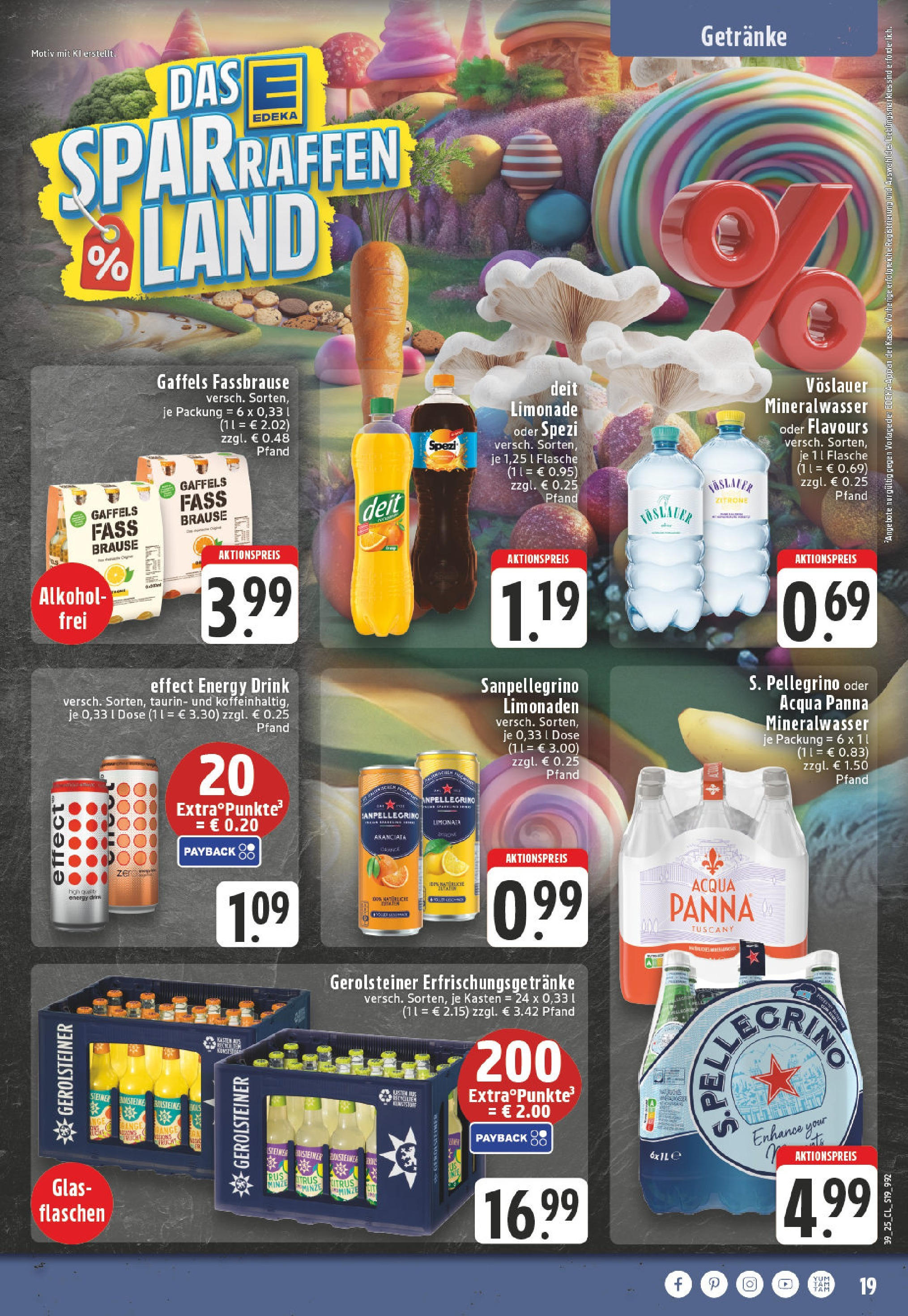 Edeka prospekt Köln-Lindenthal	 (ab 21.09.2025) » Angebote Online | Seite: 19 | Produkte: Energy, Limonade, Zitrone, Fassbrause