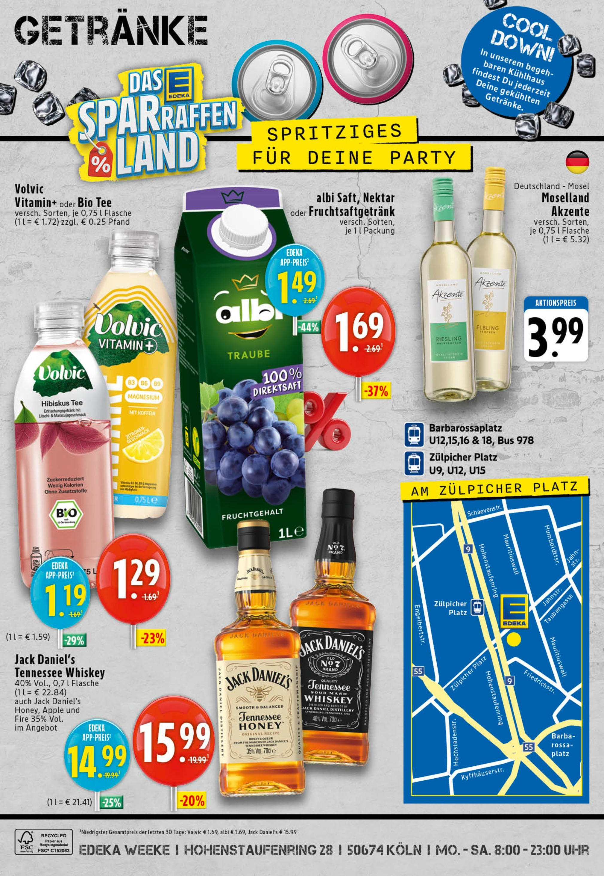 Edeka prospekt Köln	 (ab 21.09.2025) » Angebote Online | Seite: 8 | Produkte: Tee, Volvic, Whiskey, Uhr