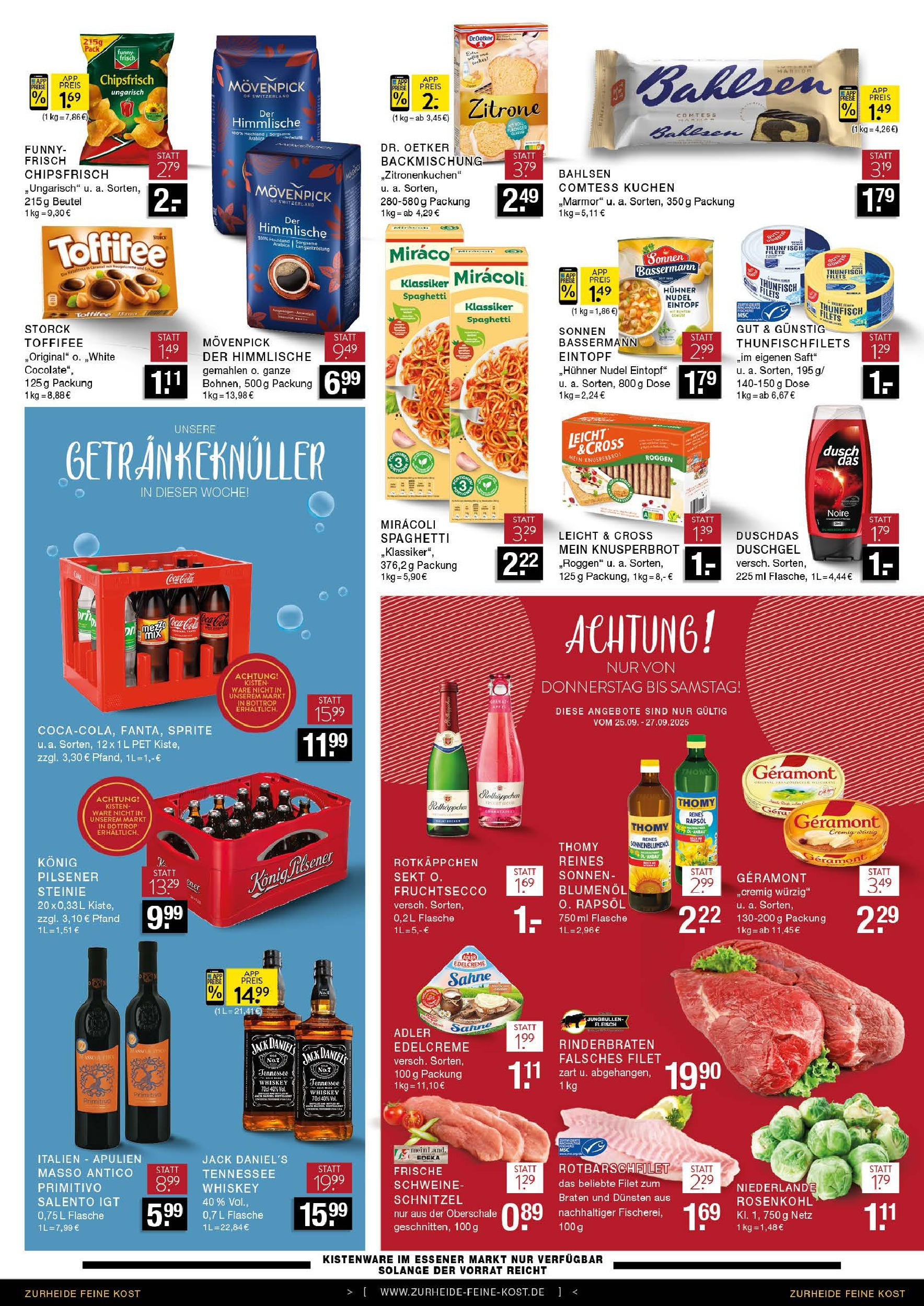 Edeka prospekt Bottrop	 (ab 12.09.2025) » Angebote Online | Seite: 6 | Produkte: Rinderbraten, Thunfisch, Saft, Kuchen