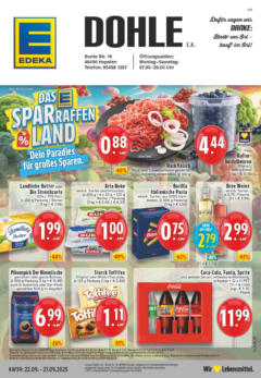 Edeka prospekt Hopsten	 ab 21.09.2025 gültig