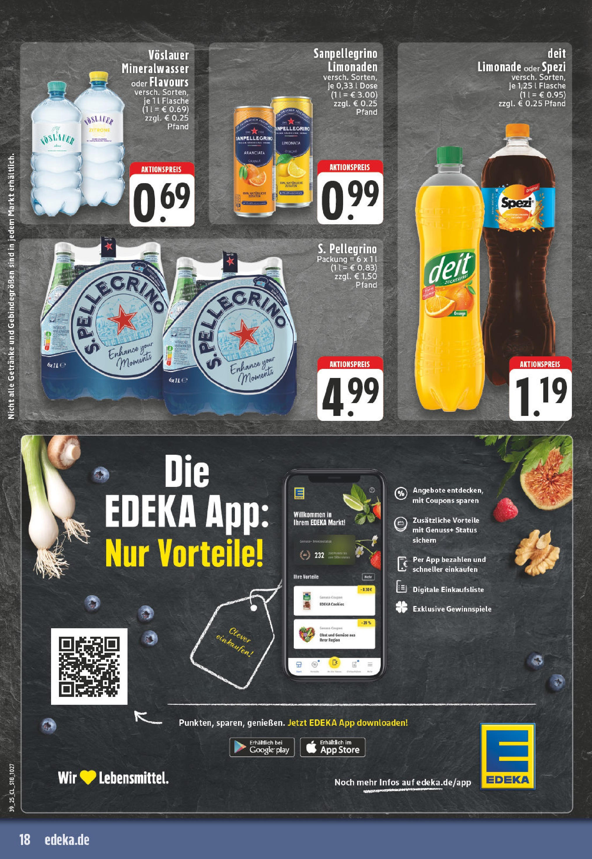 Edeka prospekt Ruppichteroth (ab 21.09.2025) » Angebote Online | Seite: 18 | Produkte: Limonade, Mineralwasser, Obst, Zitrone Edeka prospekt Ruppichteroth (ab 21.09.2025) » Angebote Online | Seite: 18 | Produkte: Limonade, Mineralwasser, Obst, Zitrone