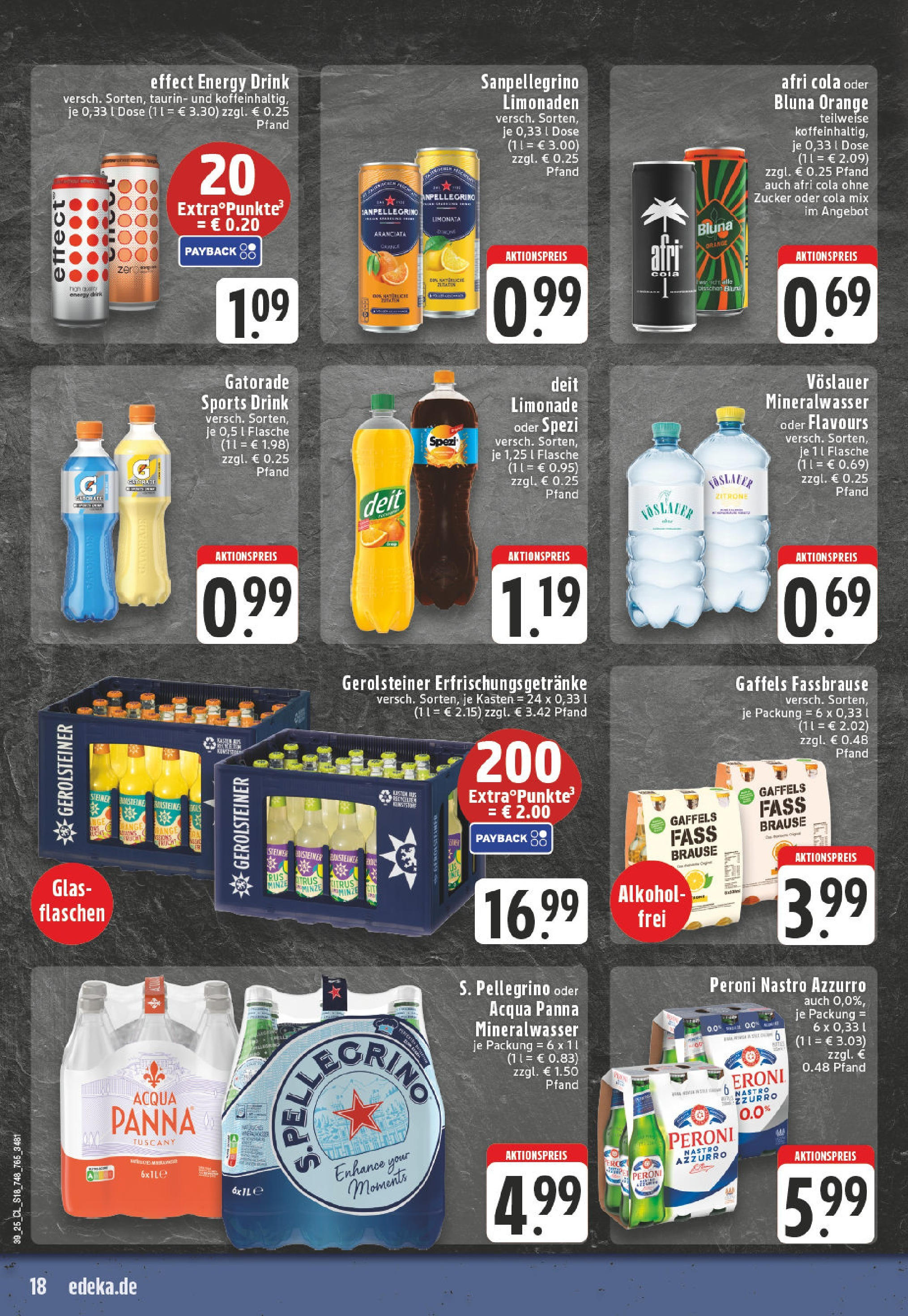 Edeka prospekt Mönchengladbach-Rheydt	 (ab 21.09.2025) » Angebote Online | Seite: 18 | Produkte: Limonade, Mineralwasser, Zucker, Fassbrause