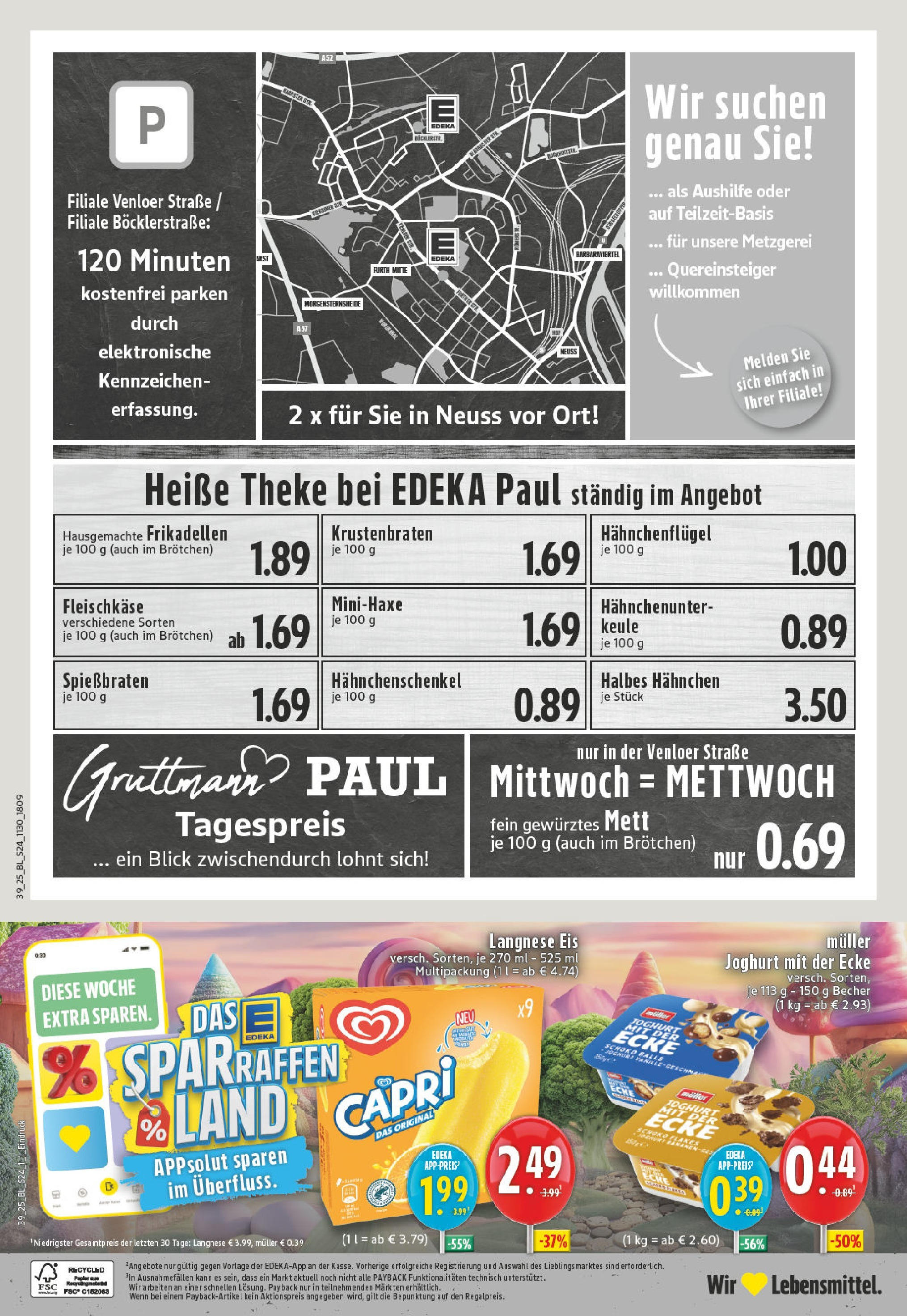 Edeka prospekt Neuss (ab 21.09.2025) » Angebote Online | Seite: 24 | Produkte: Langnese, Hahnchenschenkel, Joghurt, Eis Edeka prospekt Neuss (ab 21.09.2025) » Angebote Online | Seite: 24 | Produkte: Langnese, Hahnchenschenkel, Joghurt, Eis
