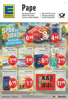 Edeka prospekt Unna	 ab 21.09.2025 gültig