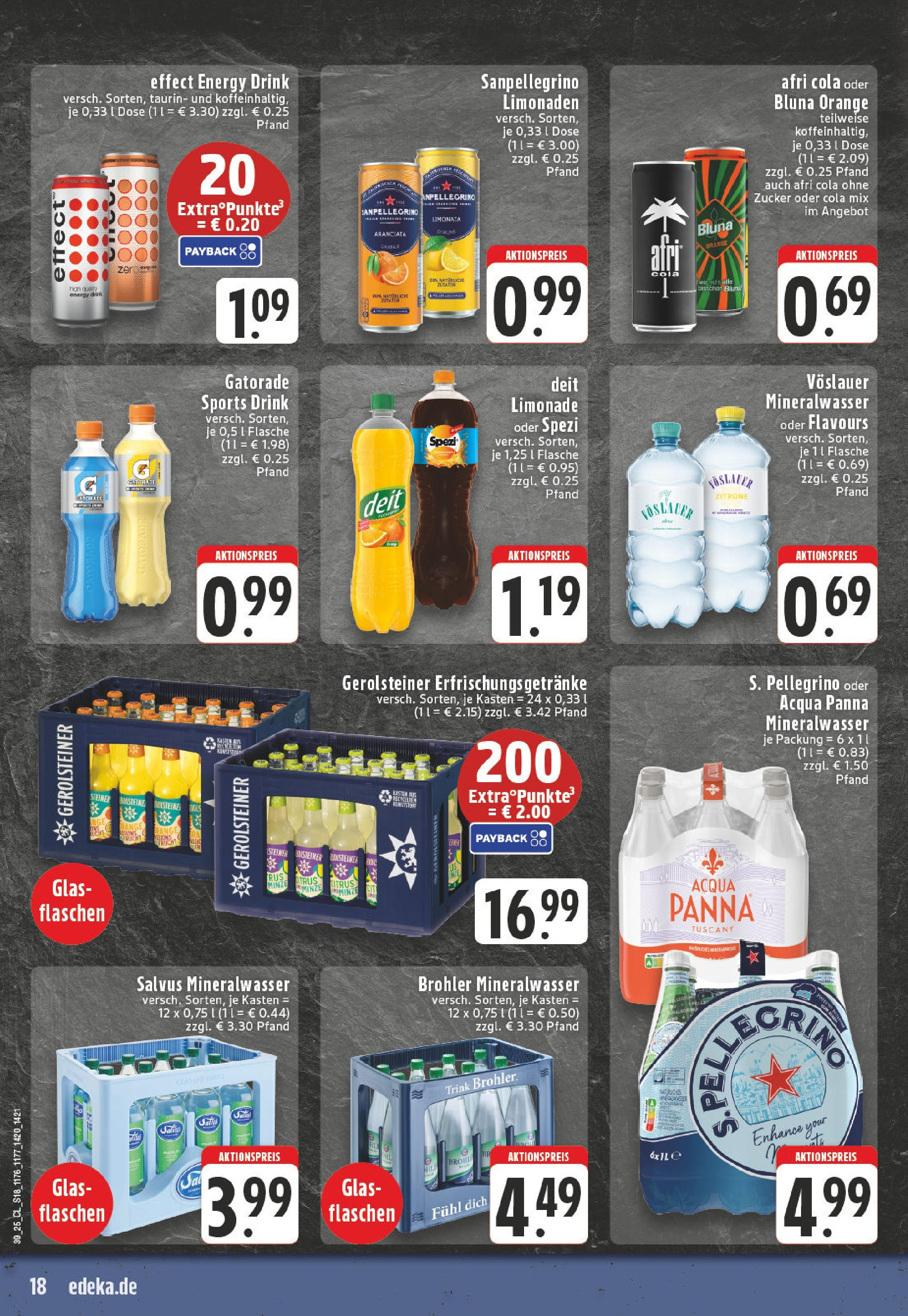 Edeka prospekt Werl	 (ab 21.09.2025) » Angebote Online | Seite: 18 | Produkte: Limonade, Zucker, Zitrone, Gerolsteiner