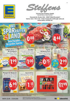 Edeka prospekt Koeln -Ossendorf	 ab 21.09.2025 gültig