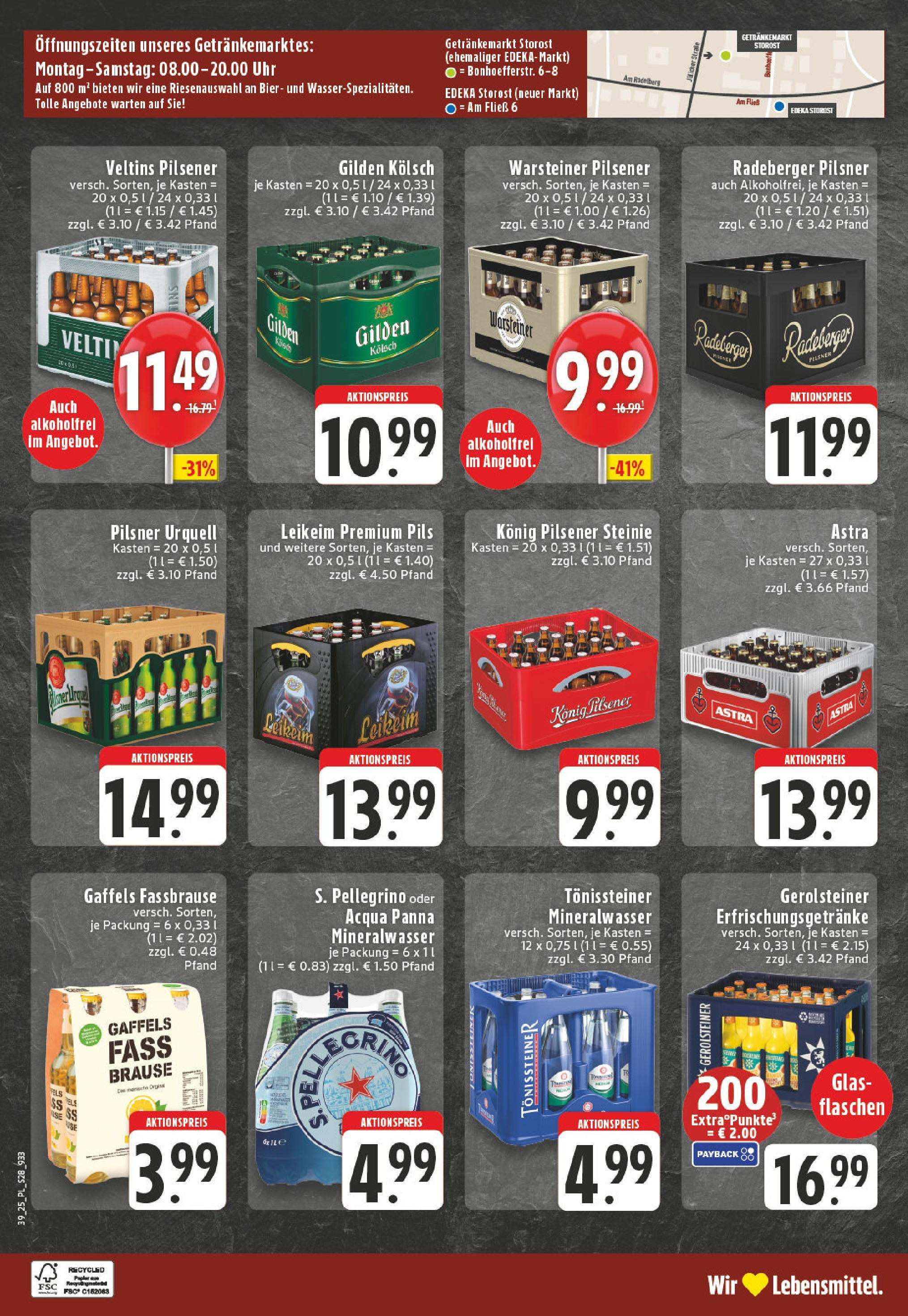 Edeka prospekt Eschweiler-Dürwiß (ab 21.09.2025) » Angebote Online | Seite: 28 | Produkte: Bier, Pils, Pilsner urquell, Radeberger pilsner Edeka prospekt Eschweiler-Dürwiß (ab 21.09.2025) » Angebote Online | Seite: 28 | Produkte: Bier, Pils, Pilsner urquell, Radeberger pilsner