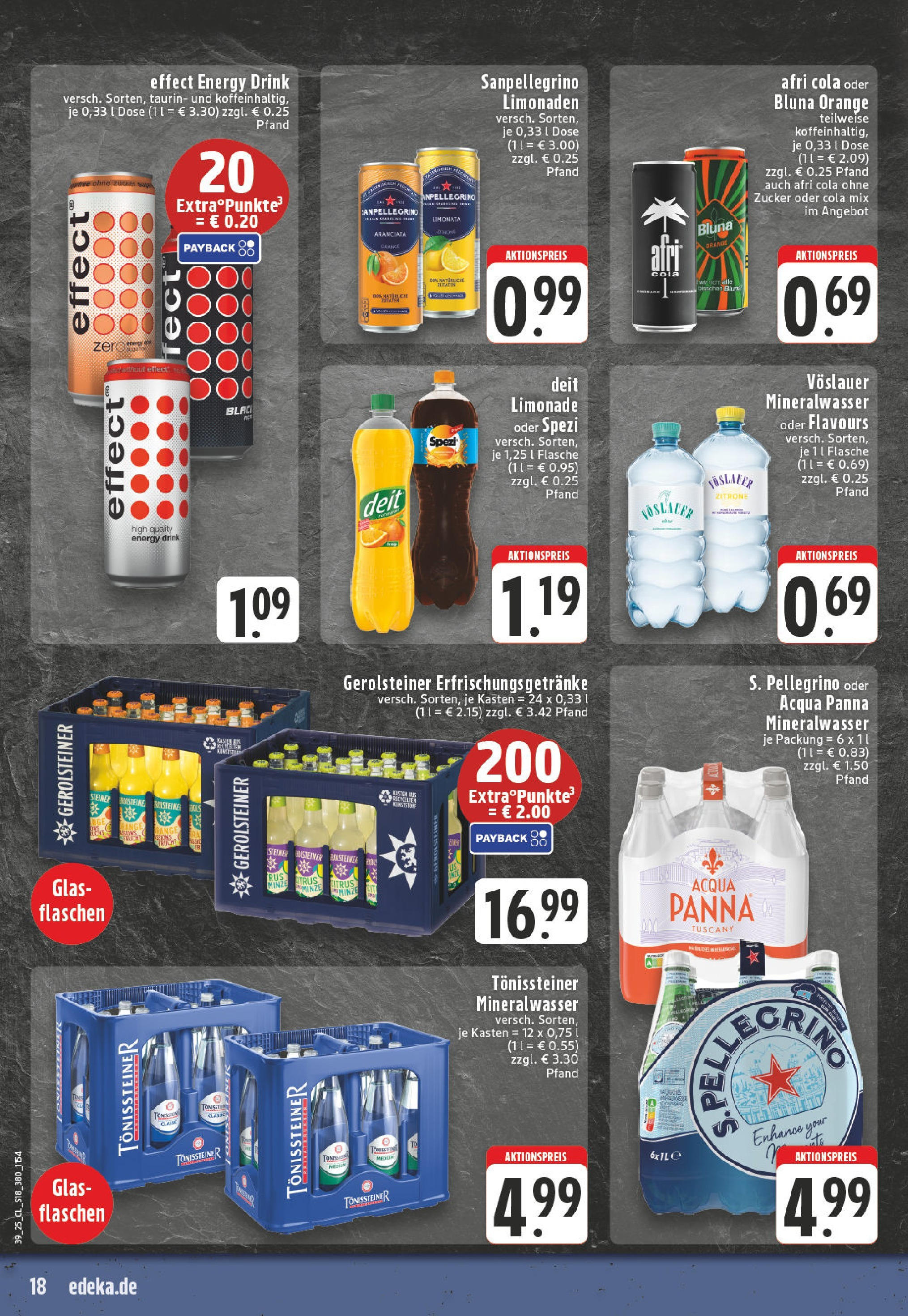 Edeka prospekt Höhn	 (ab 21.09.2025) » Angebote Online | Seite: 18 | Produkte: Cola, Mineralwasser, Zucker, Gerolsteiner
