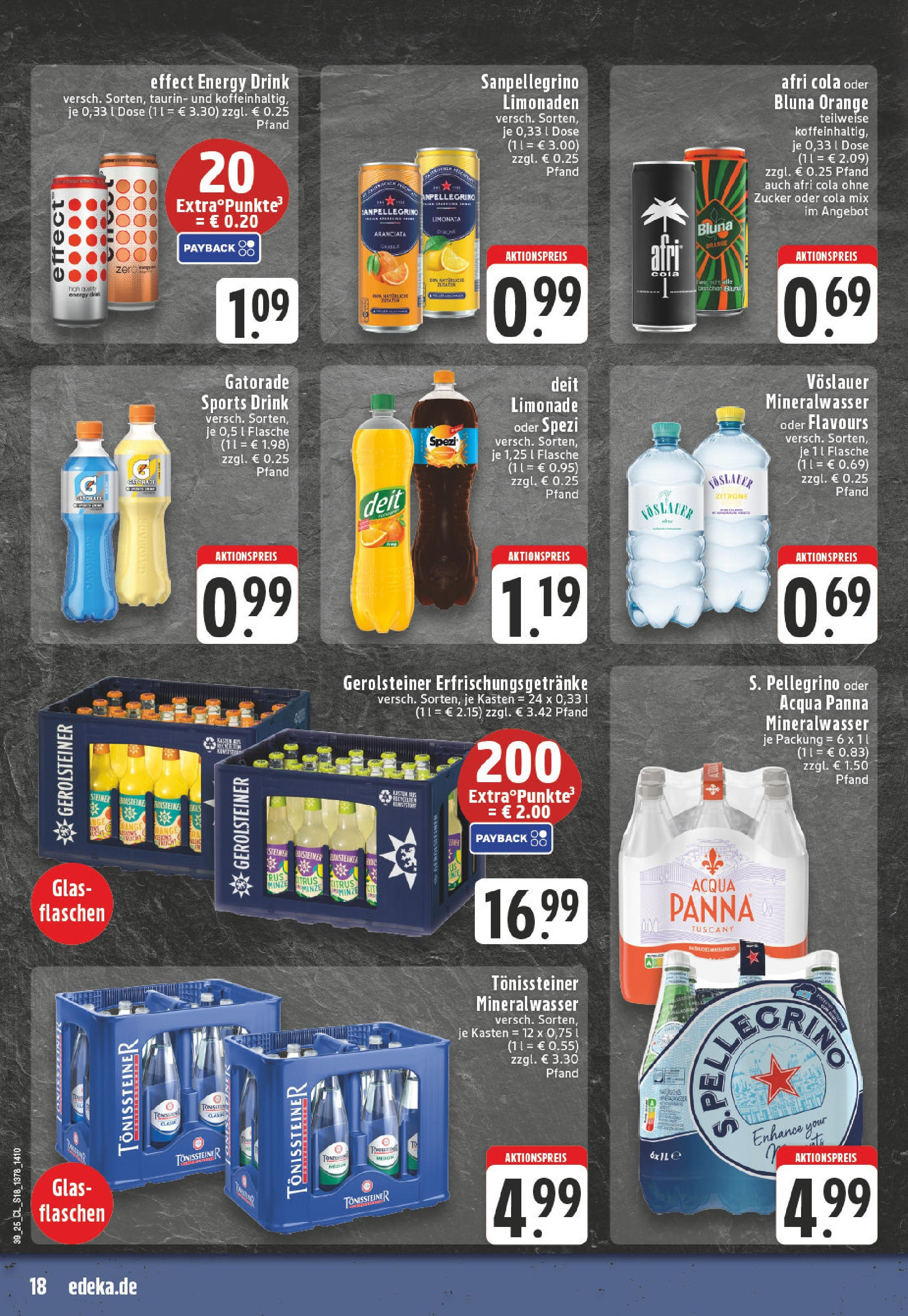 Edeka prospekt Ransbach-Baumbach	 (ab 21.09.2025) » Angebote Online | Seite: 18 | Produkte: Cola, Energy, Mineralwasser, Zitrone
