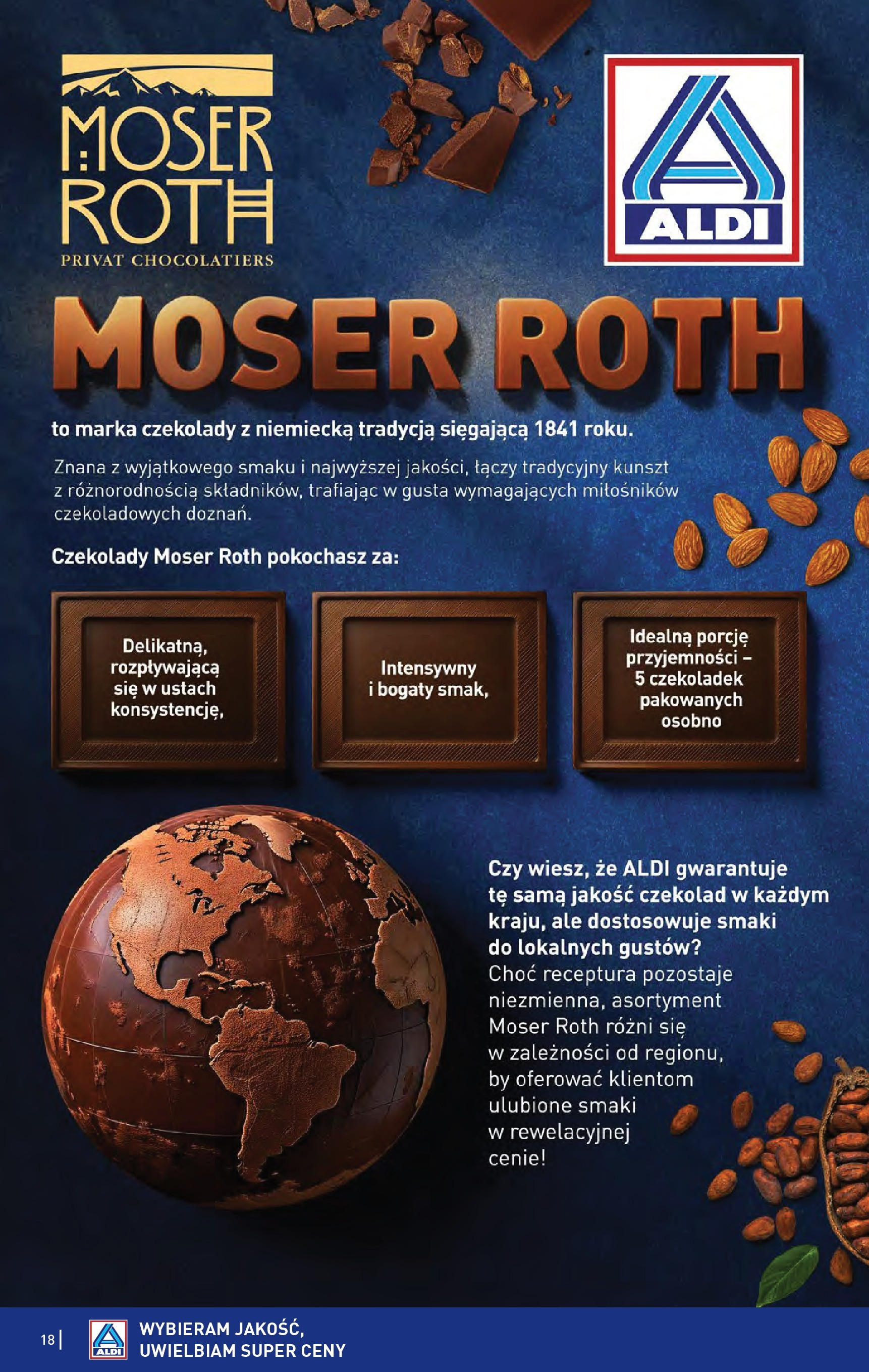 Aldi Gazetka od 22.09.2025 | Nowa PDF gazetka | Strona: 18 | Produkty: Czekolady Aldi Gazetka od 22.09.2025 - Ulotka PDF, promocje | Strona: 18 | Produkty: Czekolady