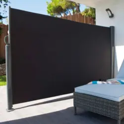 Brise-vue r&eacute;tractable horizontal Klikstrom L. 300 x H. 160 cm anthracite