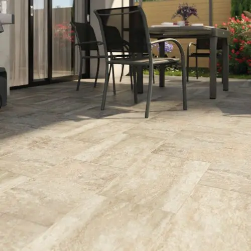 Carrelage ext&eacute;rieur Volfy beige 30 x 60 cm