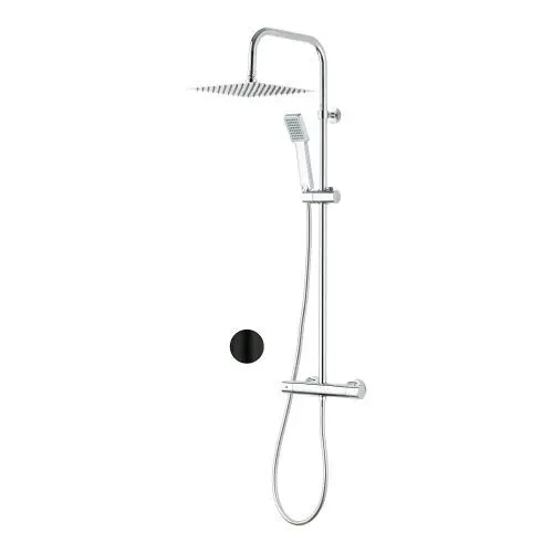Colonne de douche thermostatique avec douchette + flexible + pommeau, Dint
