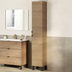 Colonne Otto l. 30 cm d&eacute;cor bois