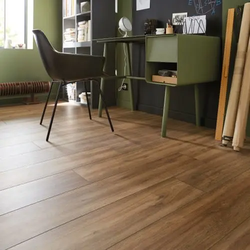 Sol stratifi&eacute; &agrave; clipser Devonport naturel 8 mm L.129 x l.19.4 cm