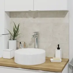 Fa&iuml;ence blanc gris 25 x 40 cm Commo