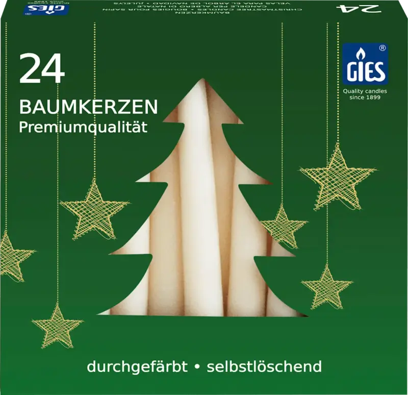 Dekorieren & Einrichten Baumkerzen, selbstlöschend, champagner