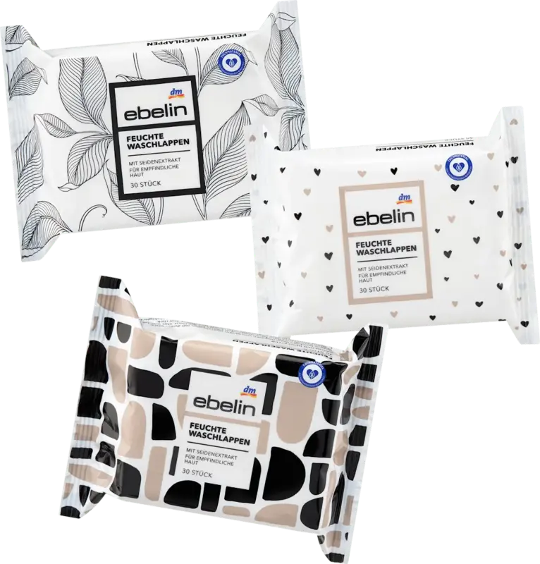 ebelin Feuchte Waschlappen Seide