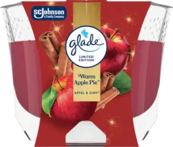 glade Duftkerze im Glas Warm Apple Pie 204g