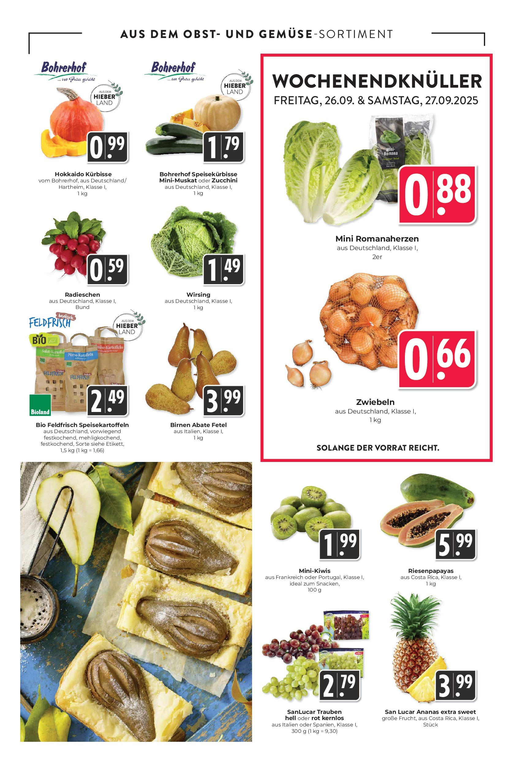 Entdecke - Hieber's Frischecenter: Meine Woche (ab 21.09.2025) zum Blättern | Seite: 7 | Produkte: Ananas, Zwiebeln, Obst, Zucchini