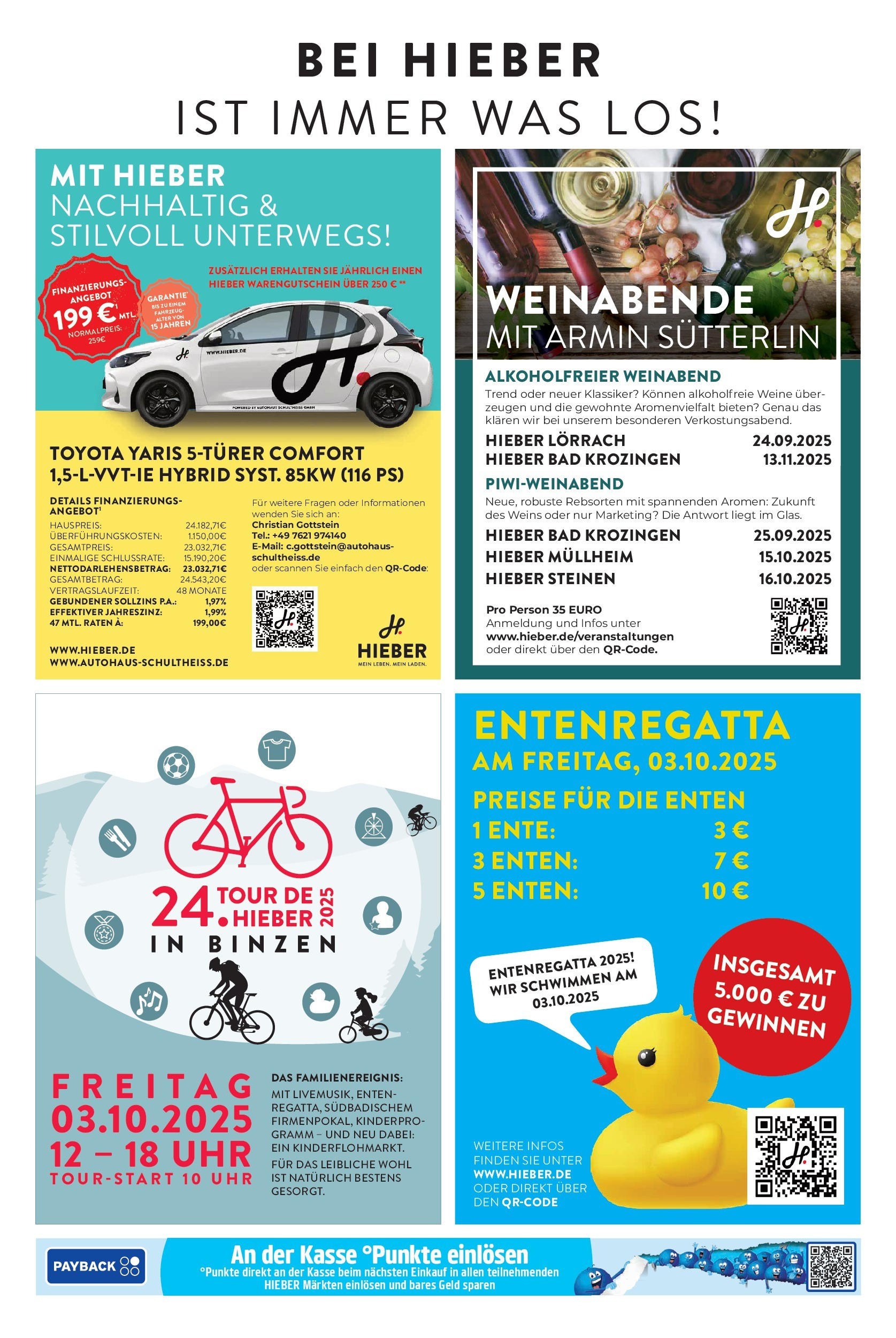 Entdecke - Hieber's Frischecenter: Meine Woche (ab 21.09.2025) zum Blättern | Seite: 11 | Produkte: Bad, Uhr, Ente