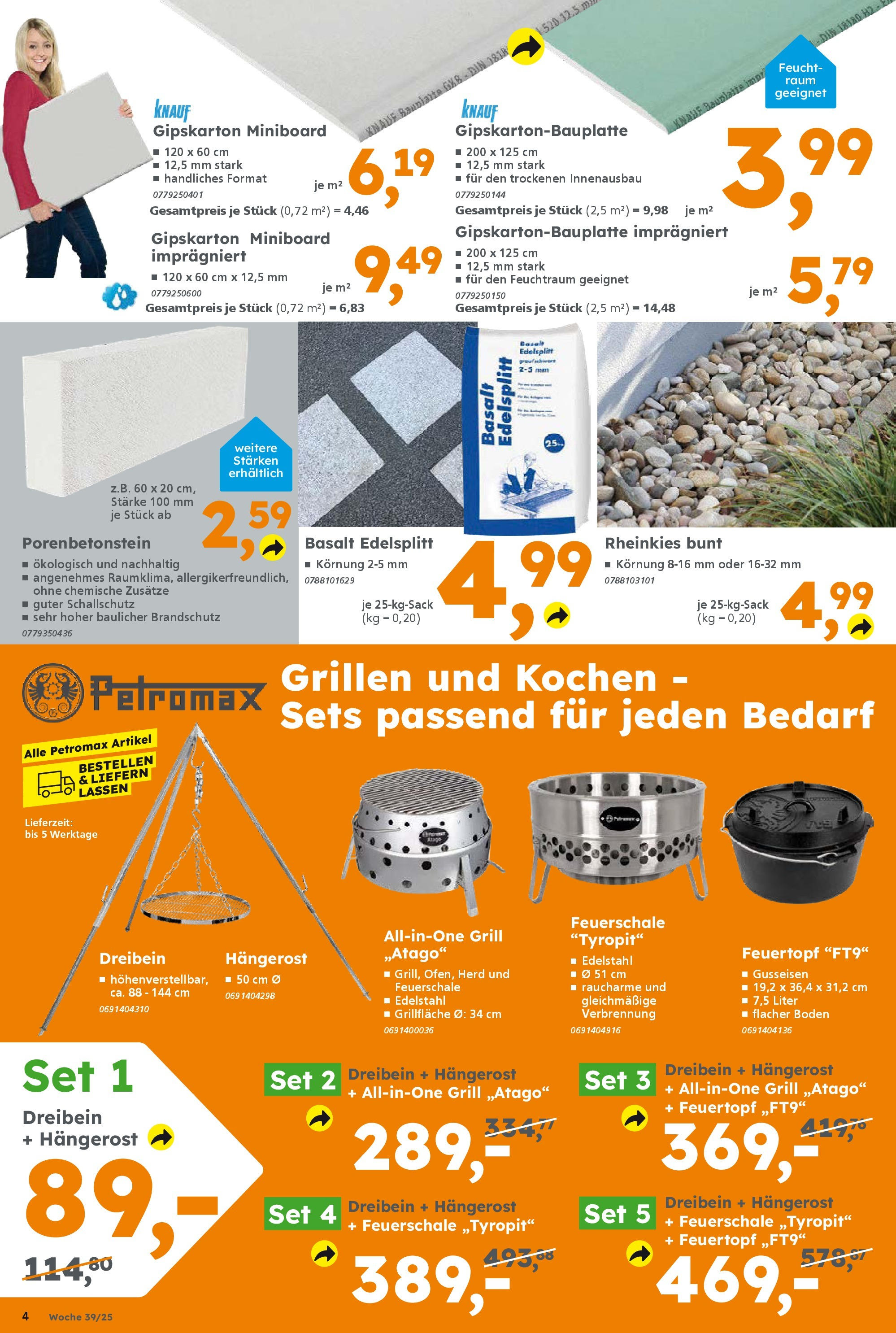 Globus Baumarkt prospekt Kornwestheim (ab 21.09.2025) zum Blättern | Seite: 4 | Produkte: Herd, Grill Globus Baumarkt prospekt Kornwestheim (ab 21.09.2025) zum Blättern | Seite: 4 | Produkte: Herd, Grill
