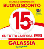 Galassia BUONO SPESA 15% - al 21.09.2025