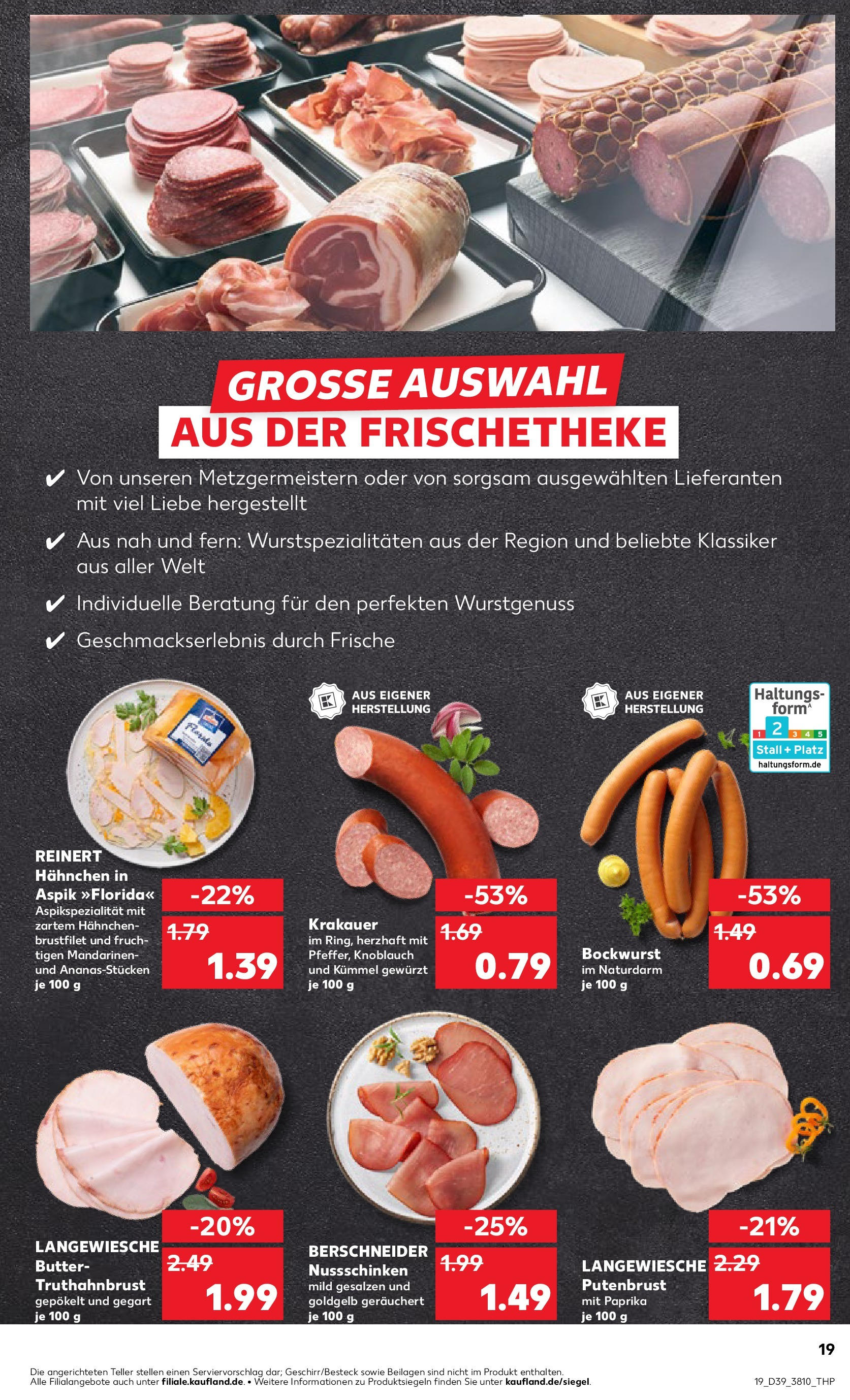 Prospekt Kaufland ab 25.09.2025 » Angebote Online zum Blättern | Seite: 19 | Produkte: Hahnchen, Butter, Mandarinen, Paprika